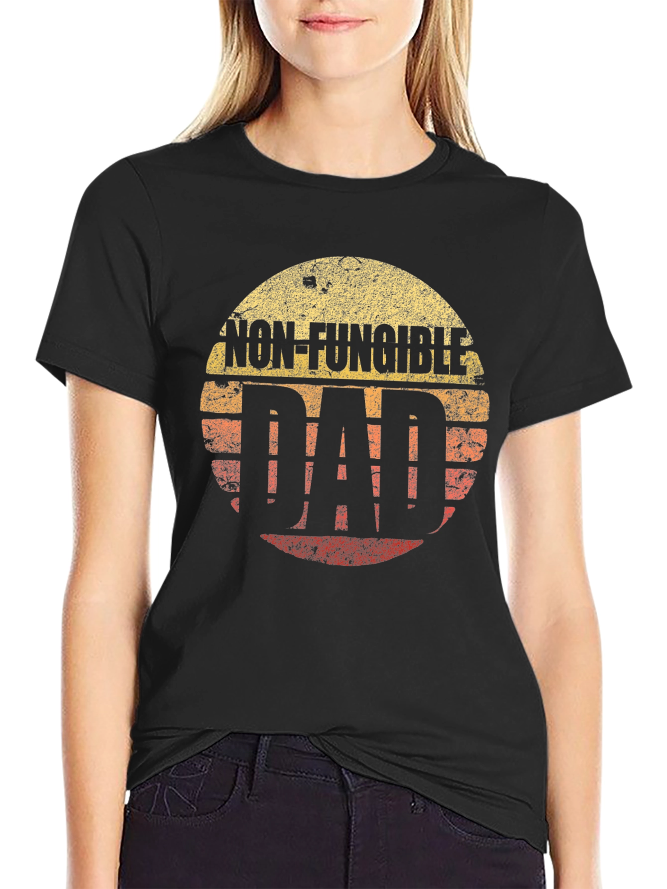 Black Non-Fungible Dad Graphic T-Shirt view 2