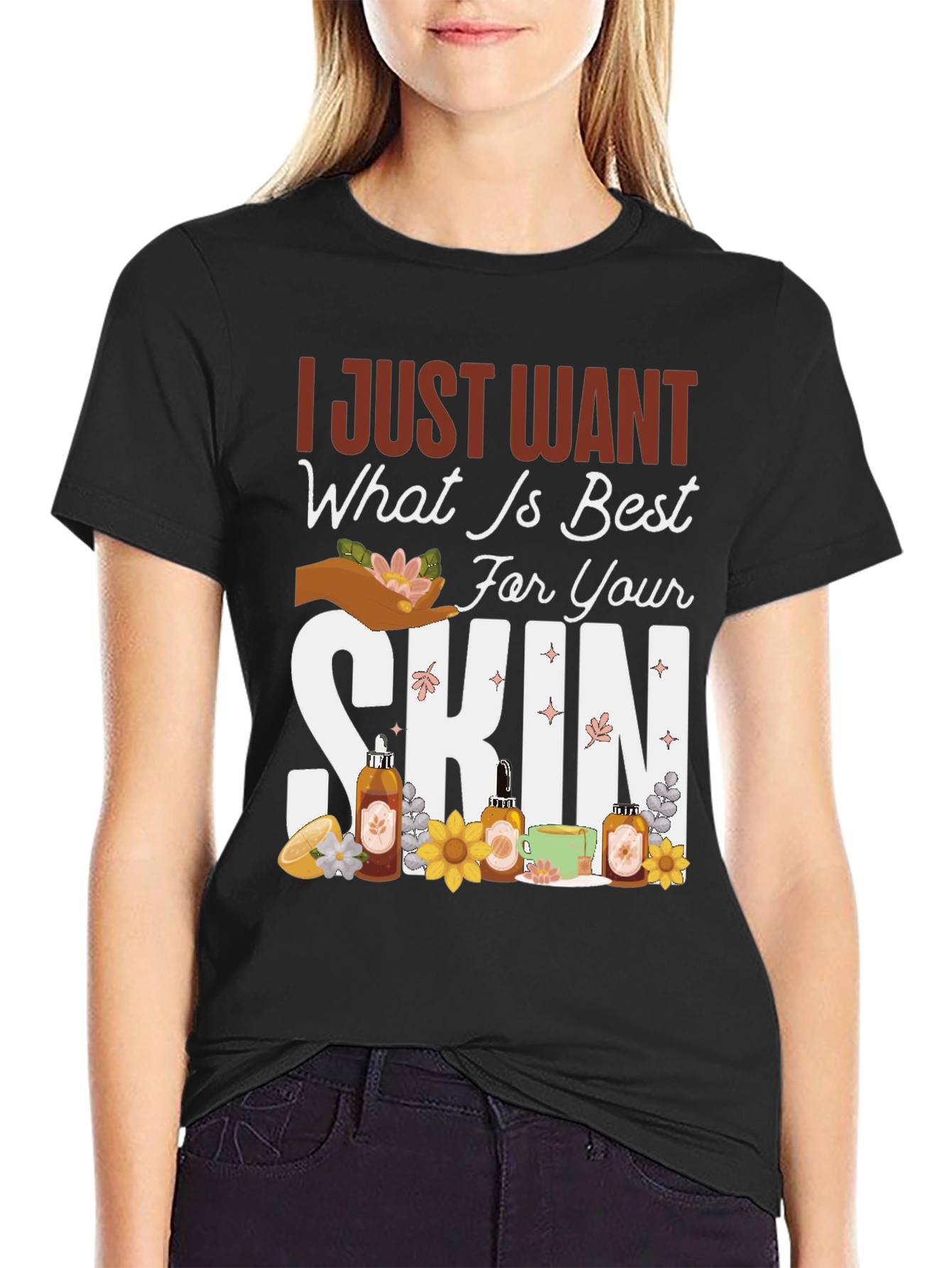 Black Best For Your Skin Graphic T-Shirt view 2