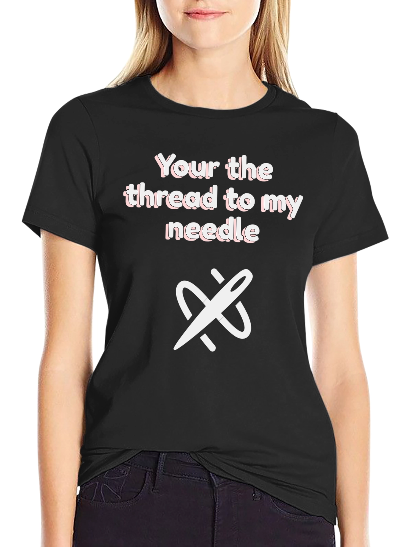 Black Thread to My Needle Graphic Tee - Unisex view 2