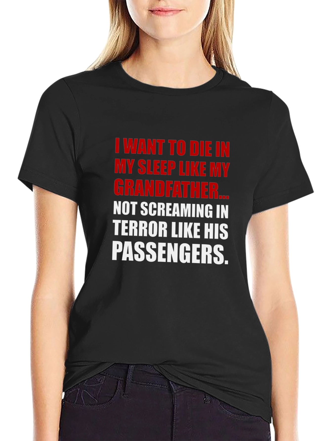 Black Funny Grandfather T-Shirt - Die in My Sleep view 2