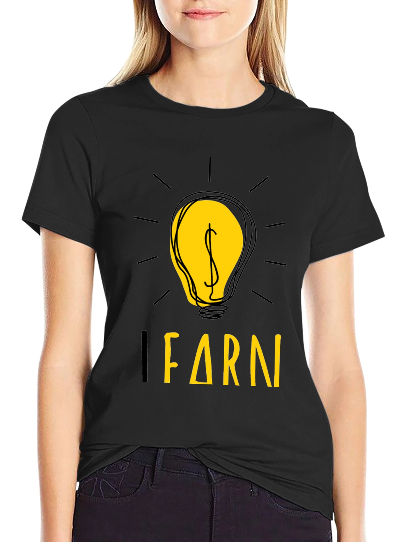 Black Learn & Earn Graphic Tee view 2