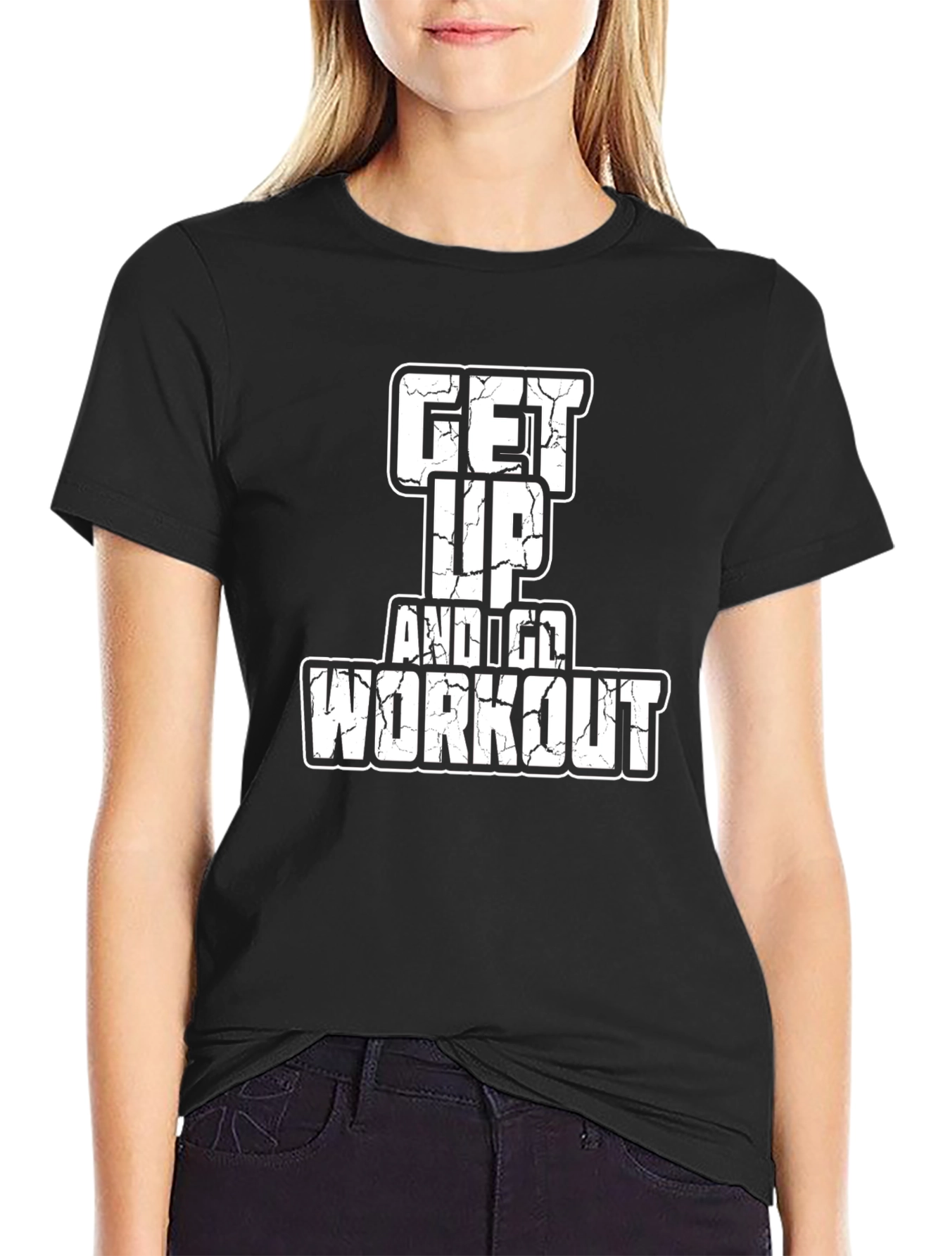 Black Get Up and Go Workout T-Shirt - Black view 2