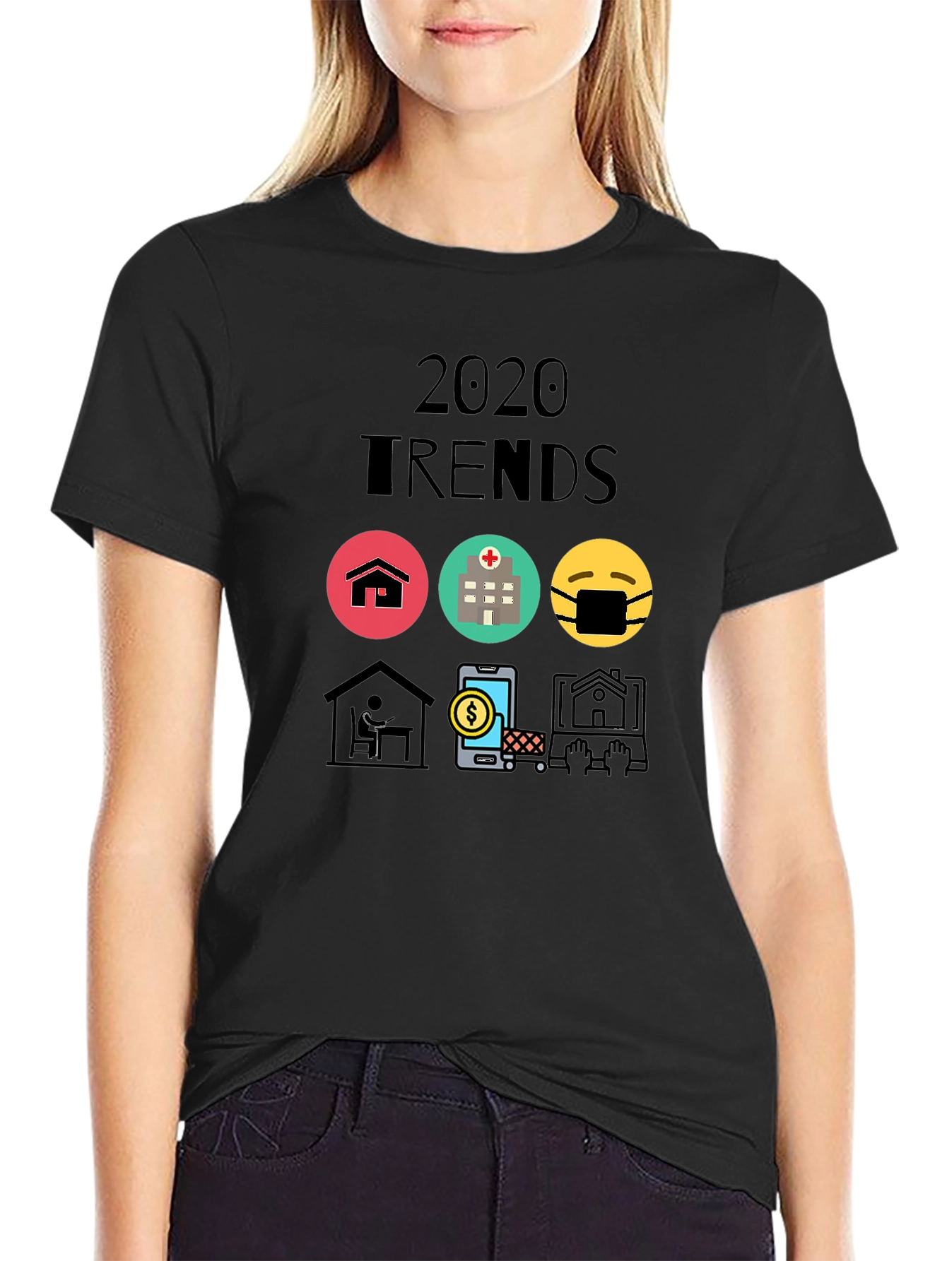 Black 2020 Trends Graphic Tee - Trendy and Unique view 2