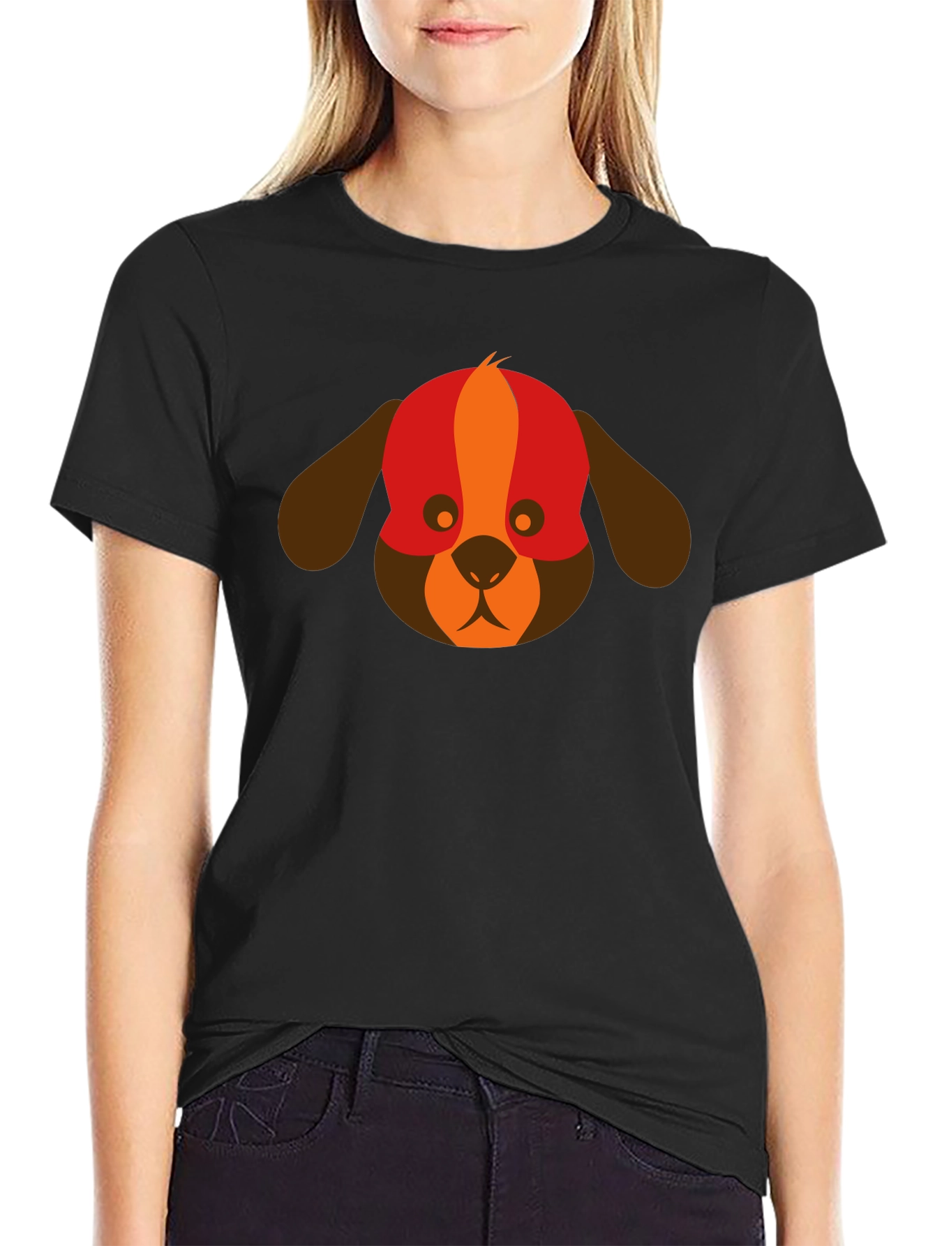 Black Dog Graphic Tee - Modern Design view 2
