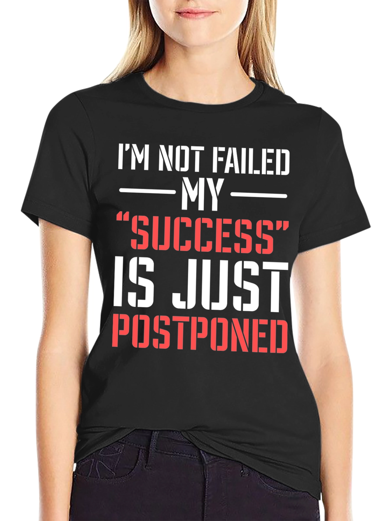 Black I'm Not Failed Black Graphic Tee view 2
