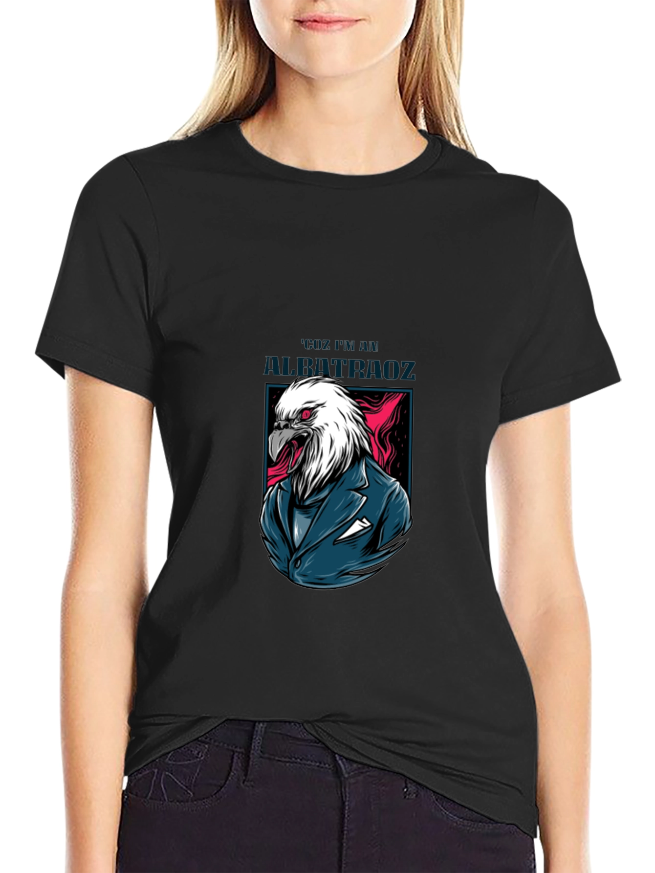 Black Eagle Suit Graphic Print Tee - Cool Menswear view 2