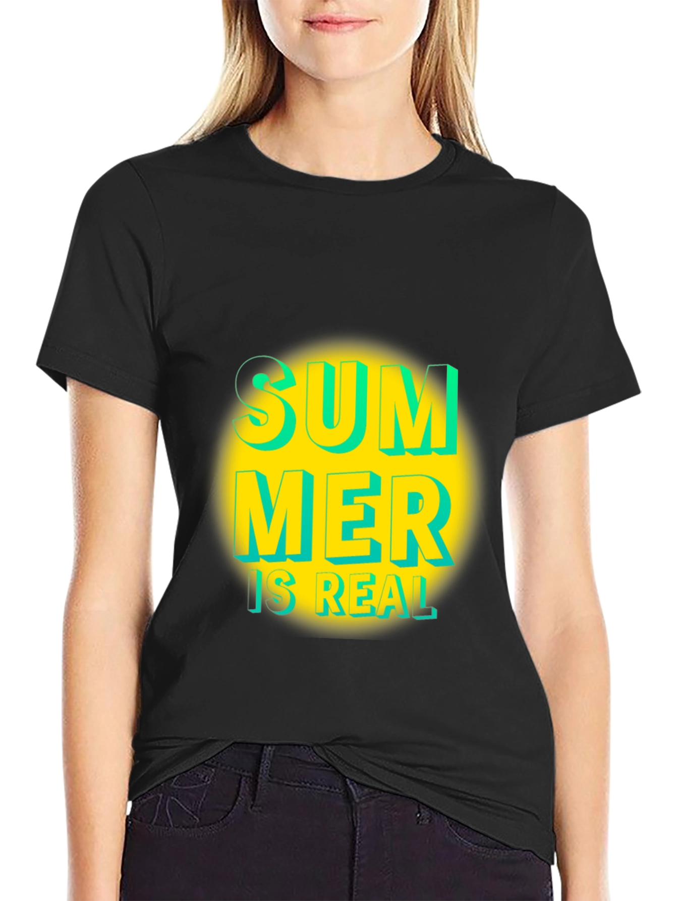 Black Summer is Real Graphic T-Shirt view 2