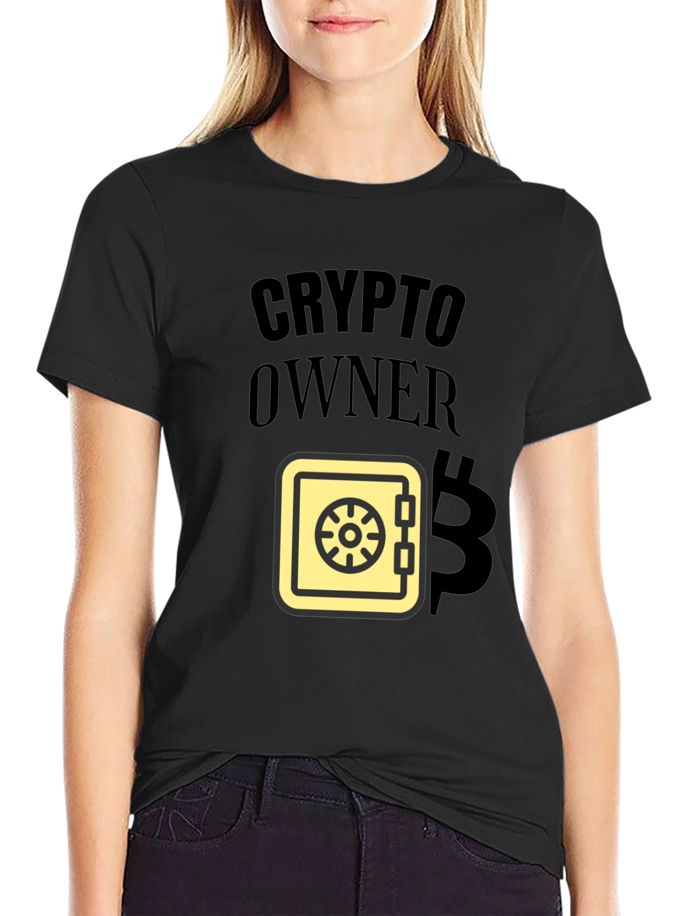 Black Crypto Owner T-Shirt - Bitcoin Enthusiast Style view 2