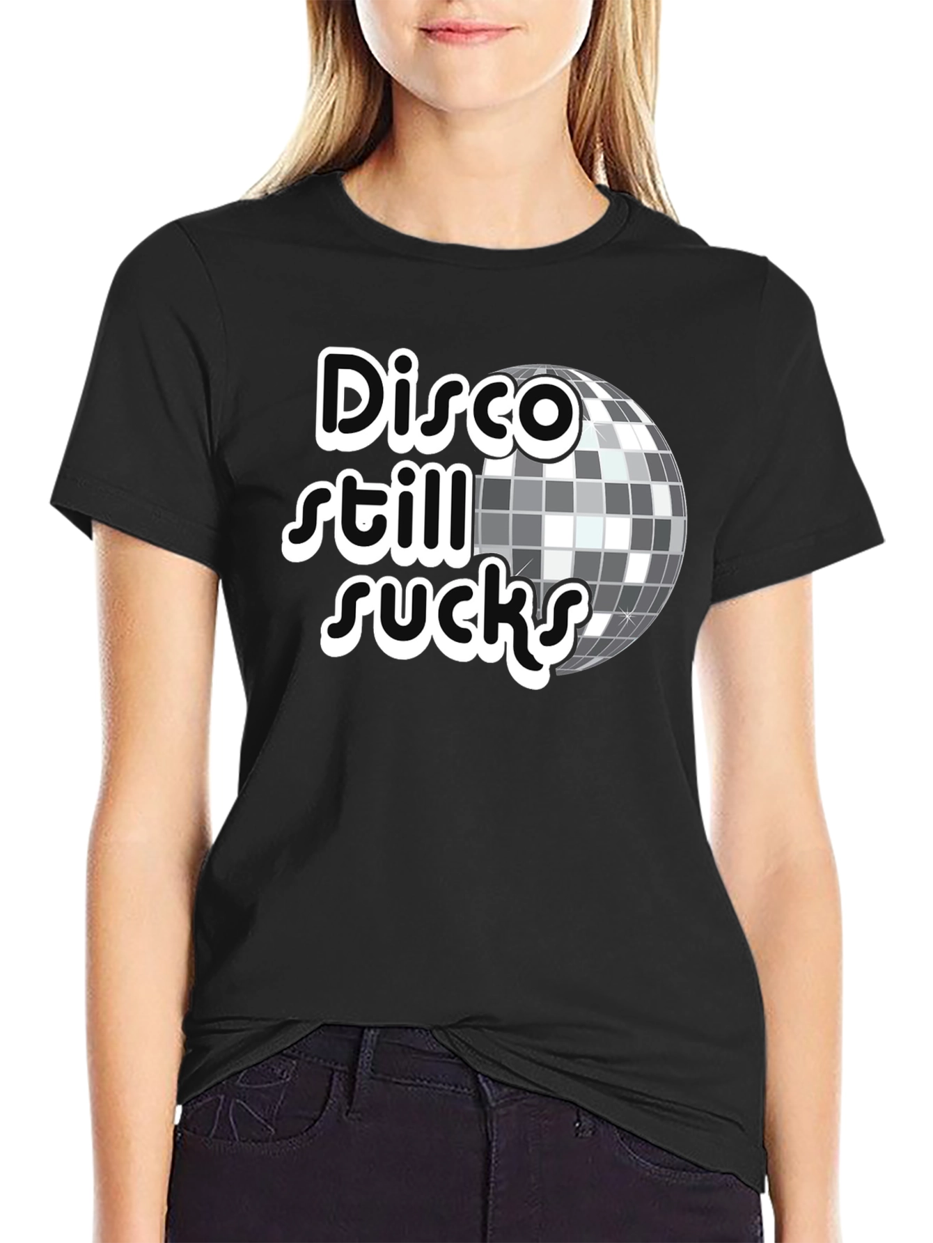 Black Disco Still Sucks Graphic Tee view 2
