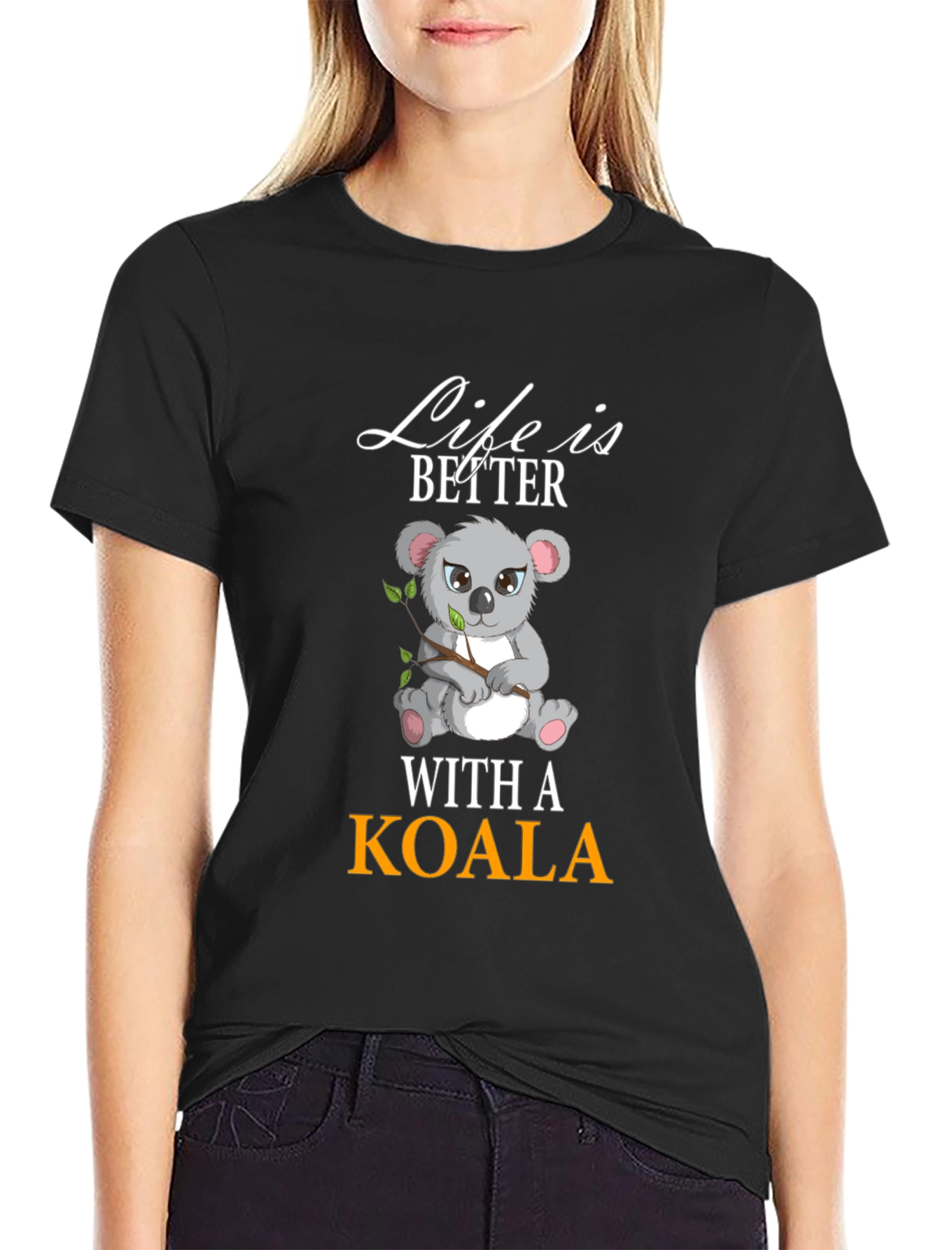Black Life is Better With a Koala T-Shirt view 2