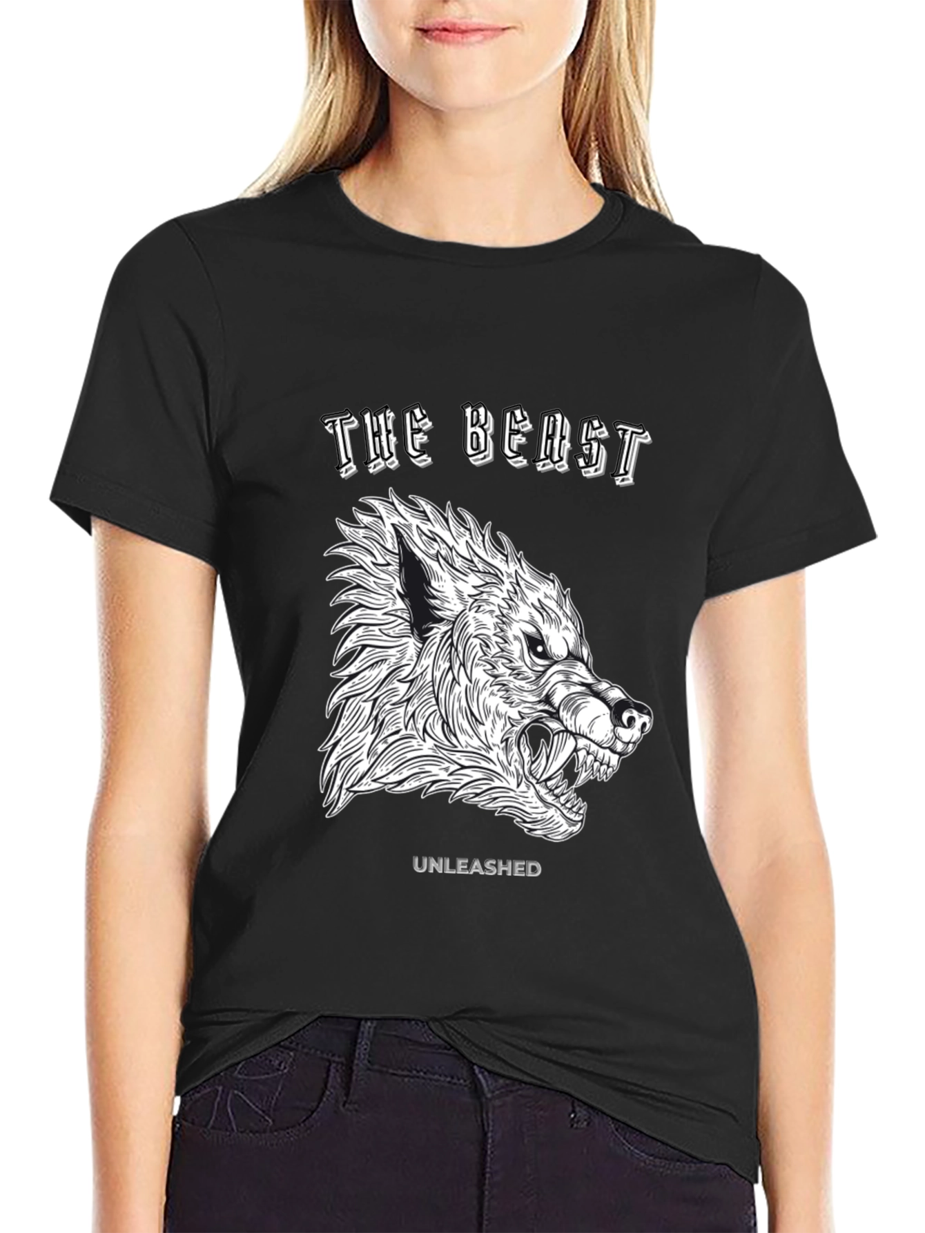 Black The Beast Unleashed Graphic T-Shirt - Black view 2