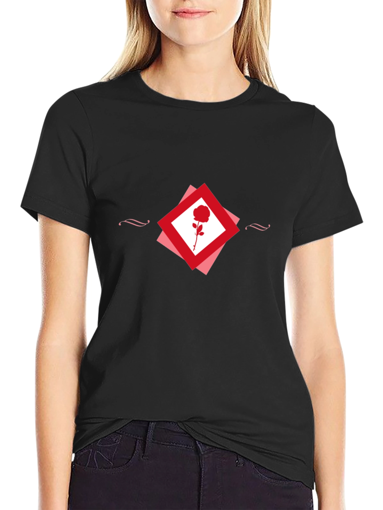 Black Rose Graphic Tee - Stylish Menswear view 2