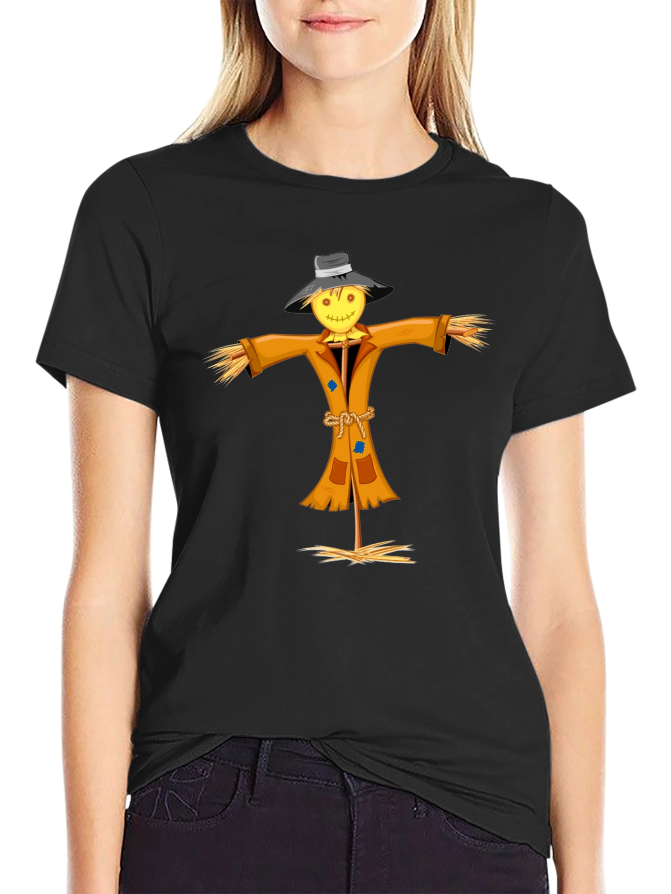 Scarecrow Graphic Tee - Unique Halloween Shirt - 2