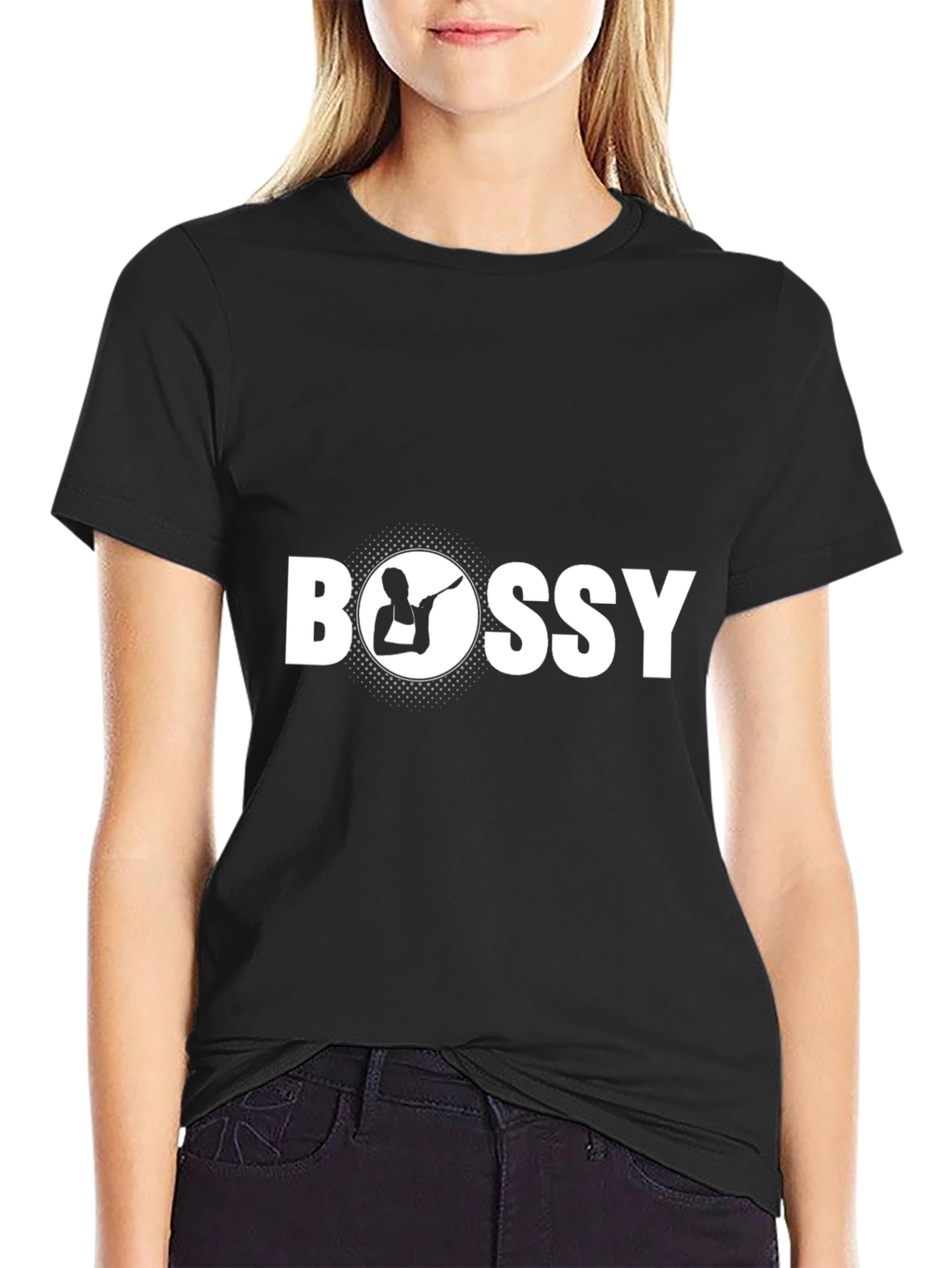 Black Bossy T-Shirt view 2