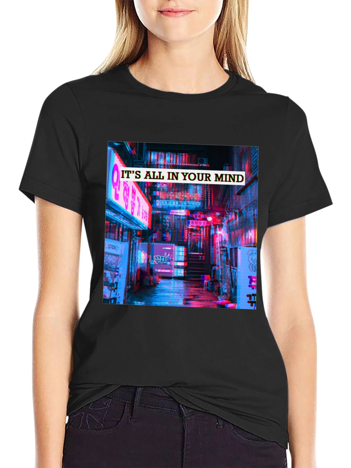 Black Mindscape Graphic Tee view 2