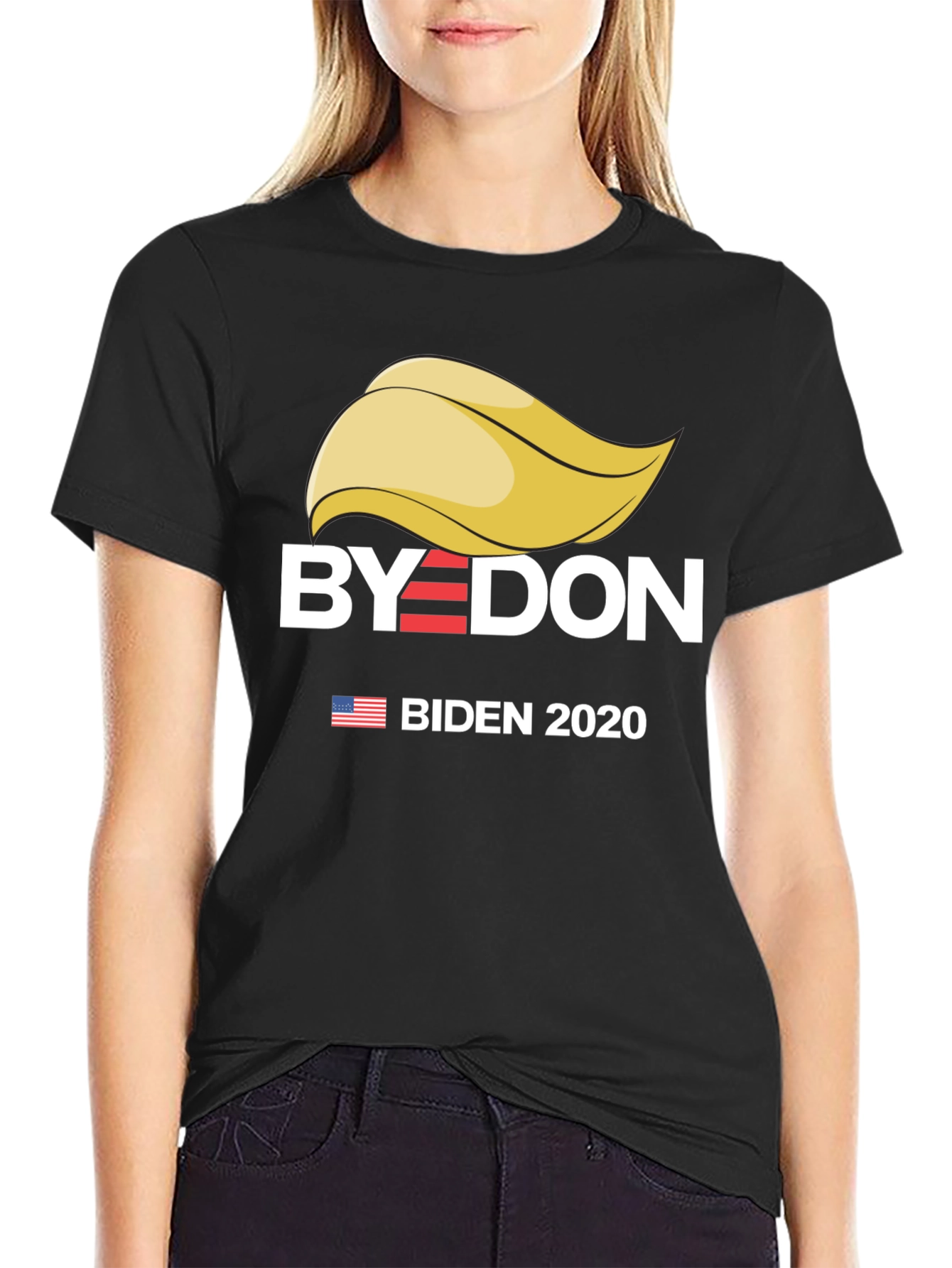 Black Byedon Anti-Trump T-Shirt view 2