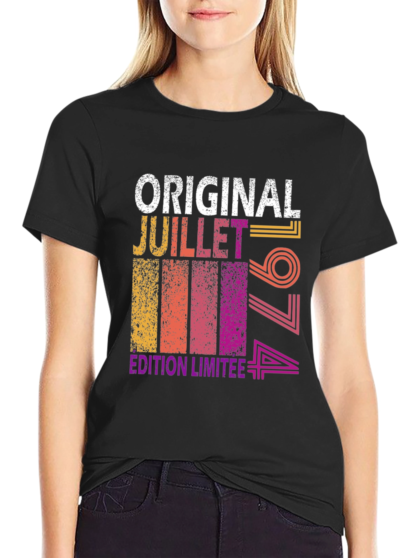 Black Original Juillet 1974 Limited Edition Tee view 2