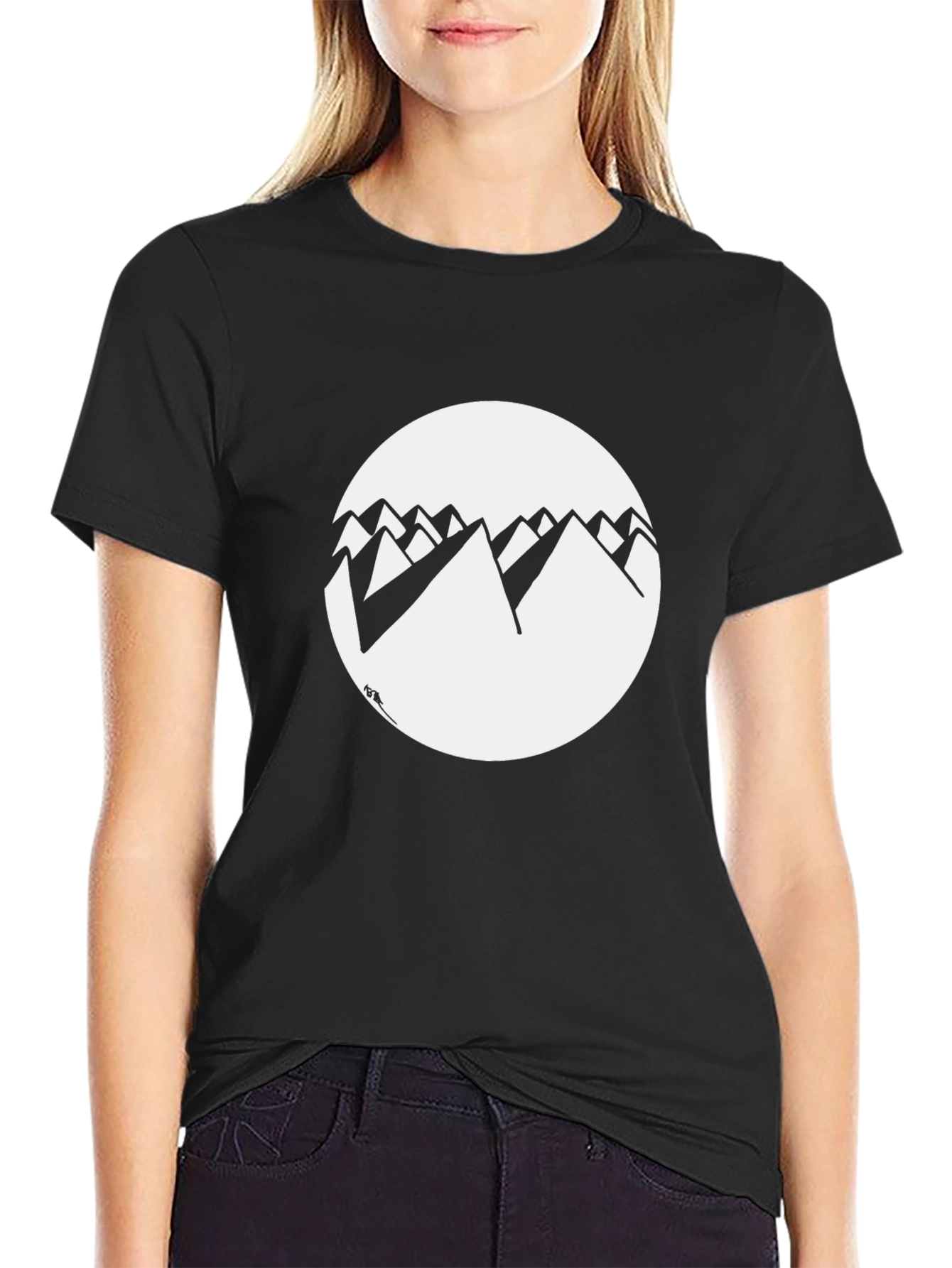 Black Mountain Graphic T-Shirt - Casual Style view 2
