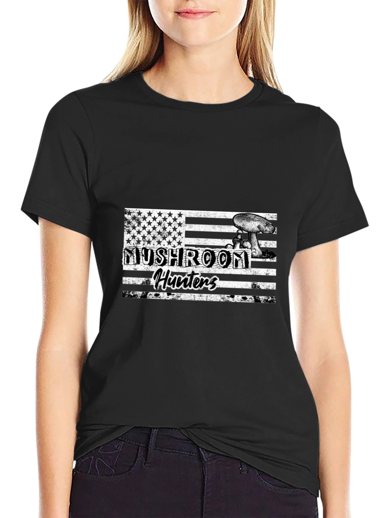 Mushroom Hunters American Flag T-Shirt - 2