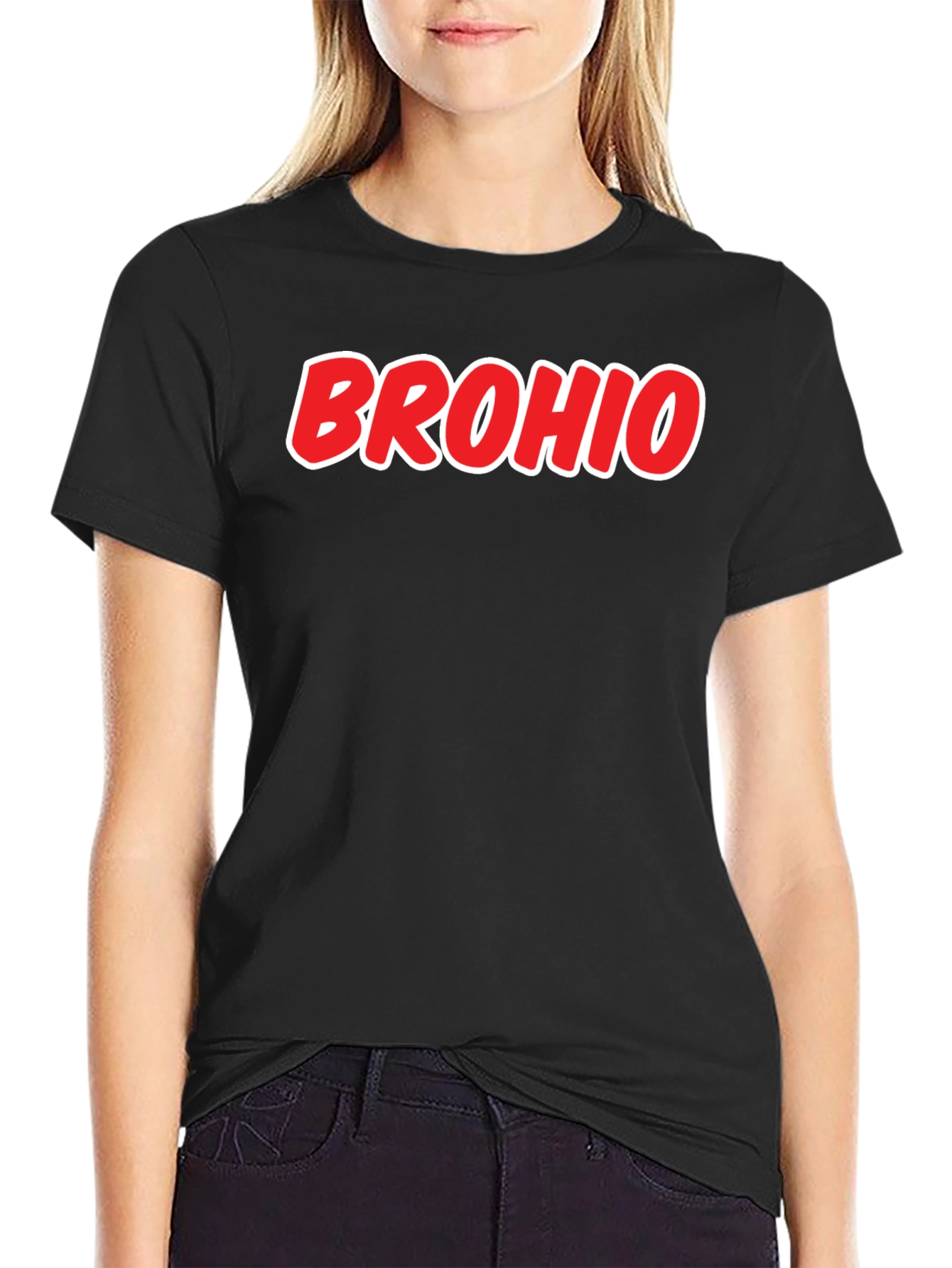 Black Brohio T-Shirt - Novelty Graphic Tee view 2