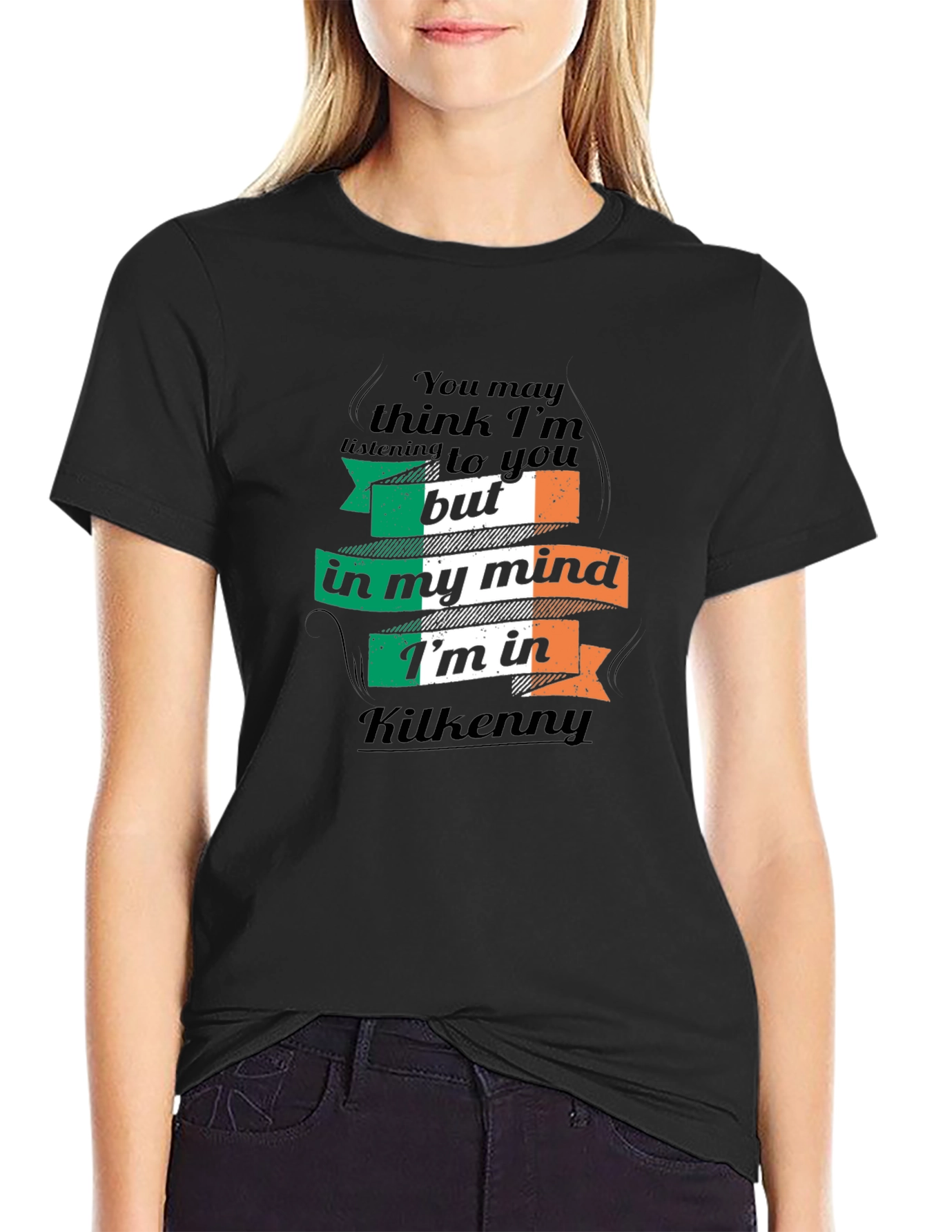 Black Kilkenny Ireland Mind T-Shirt Funny Irish Pride Tee view 2