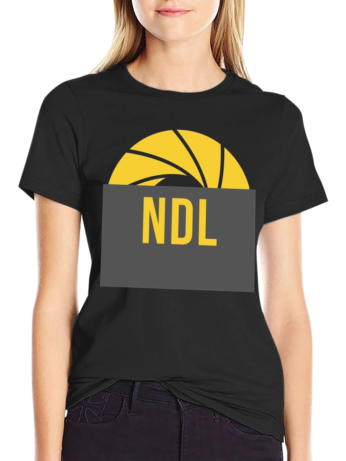 Black NDL Portal T-Shirt - Stylish Geek Fashion view 2