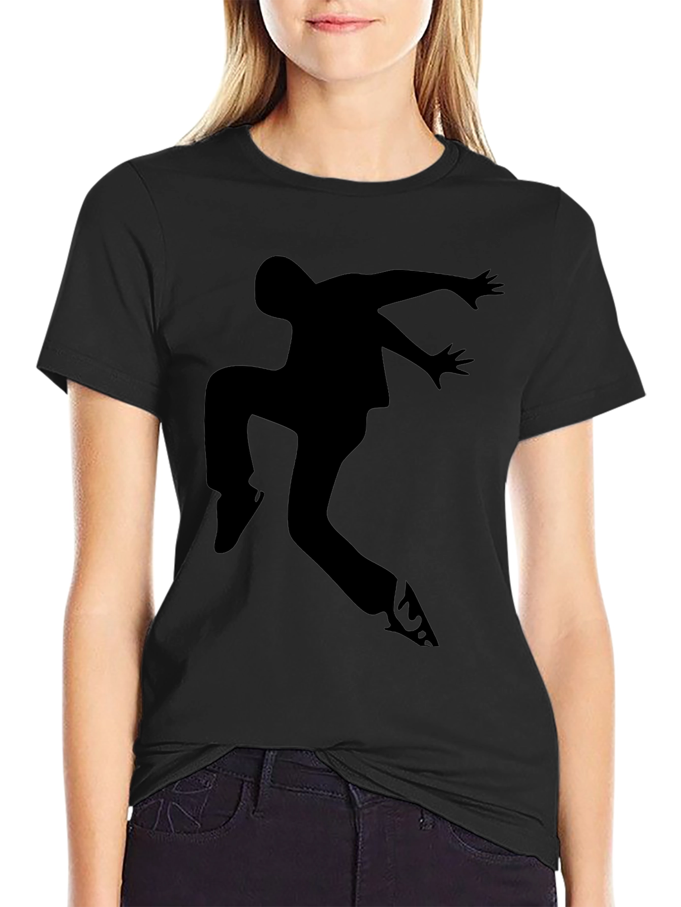 Black Black Dancer Silhouette Graphic Tee view 2