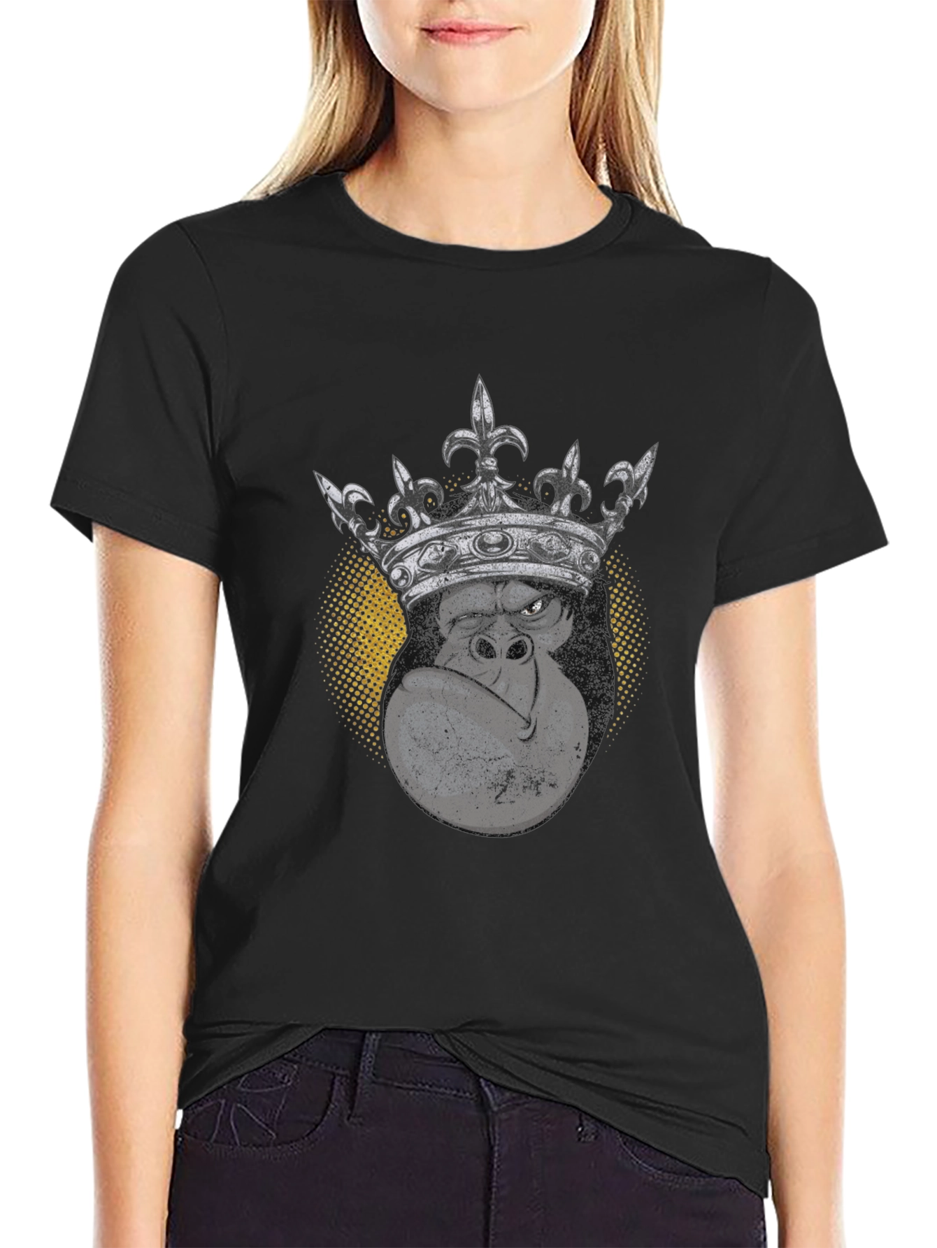 Black King Kong Graphic T-Shirt - Black view 2
