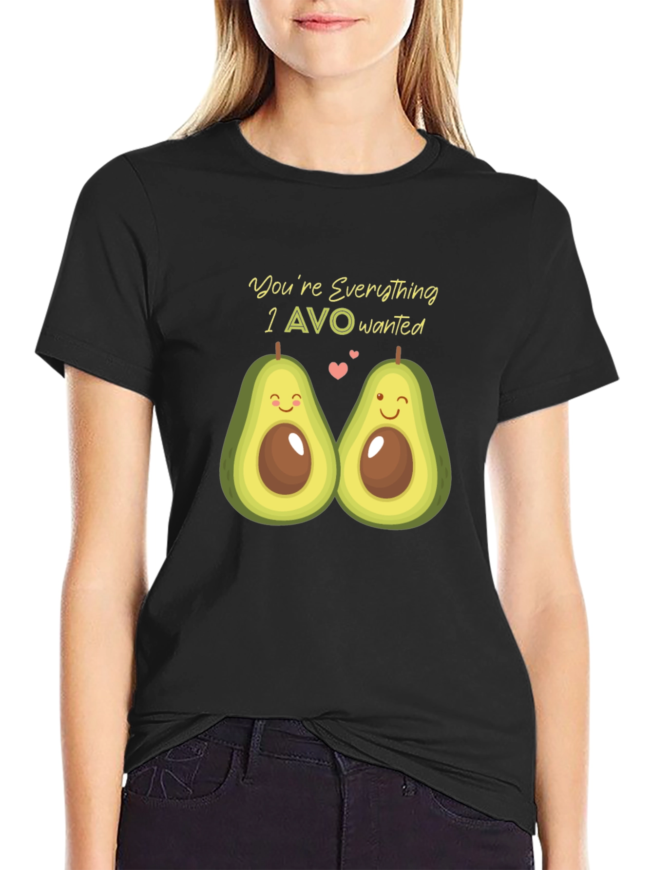 Black Avocado Love T-Shirt - You're Everything I AVO Wanted view 2