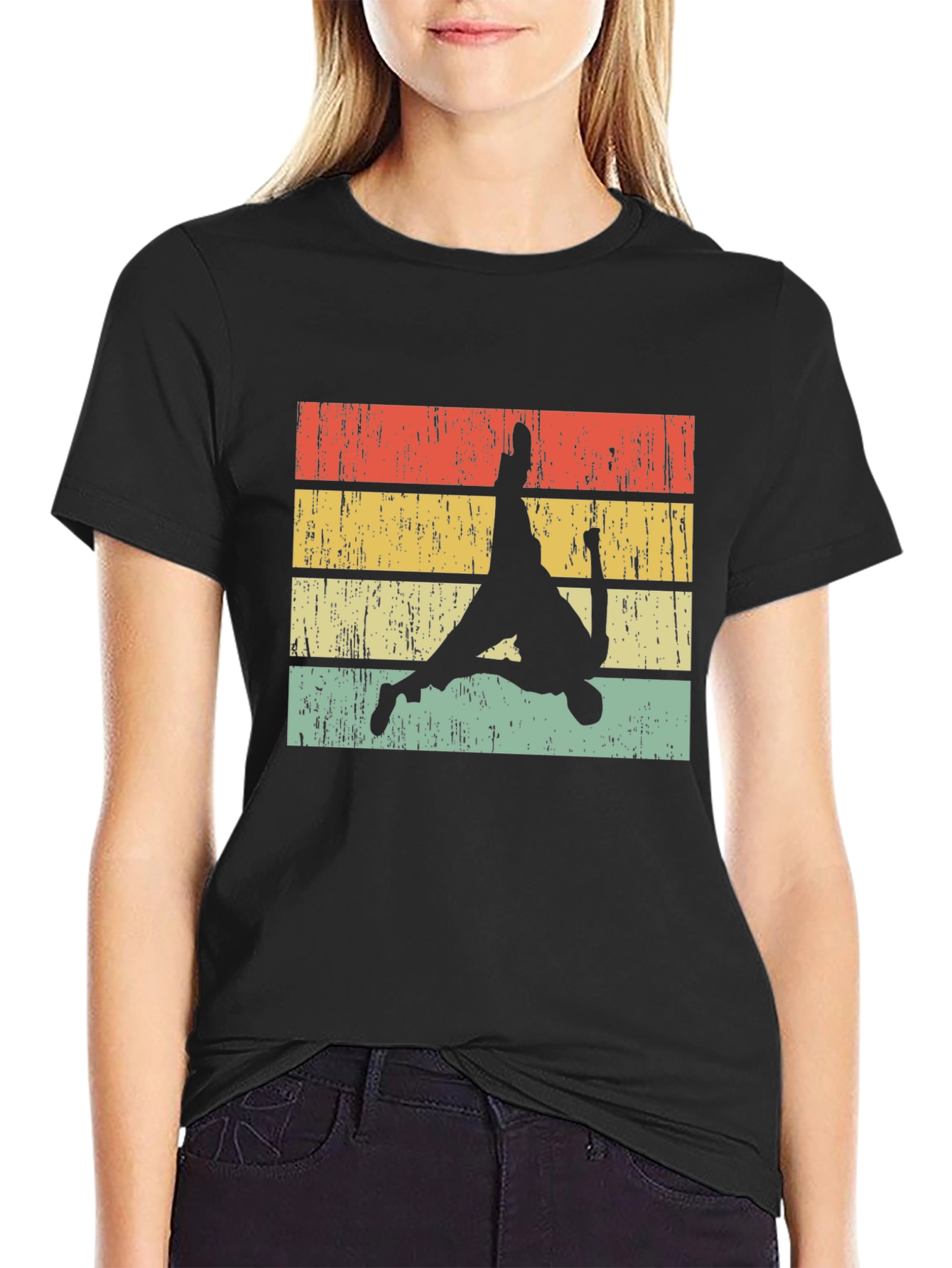 Black Retro Breakdance T-Shirt - Vintage Style view 2