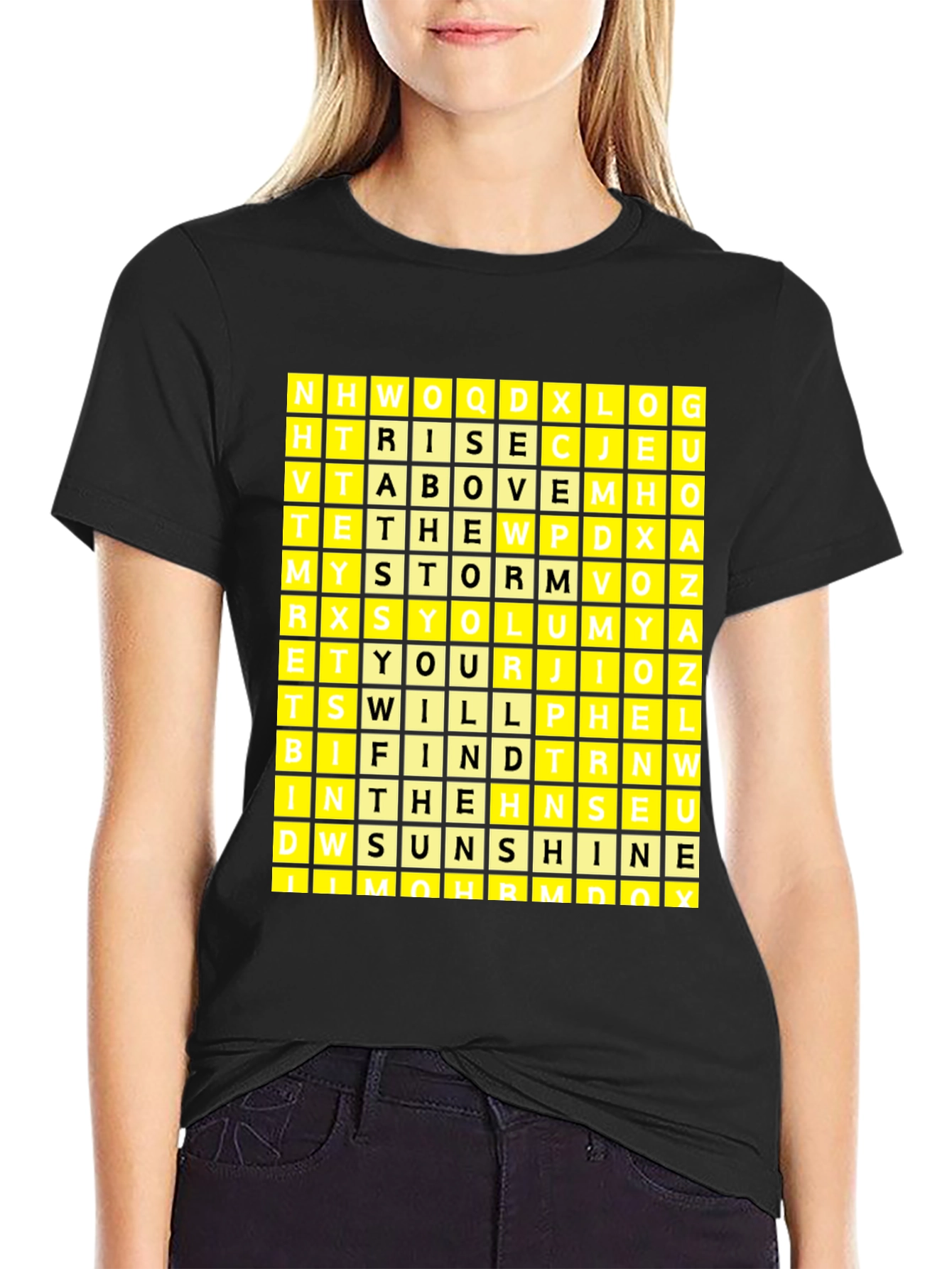 Word Search Puzzle Graphic T-Shirt - 2