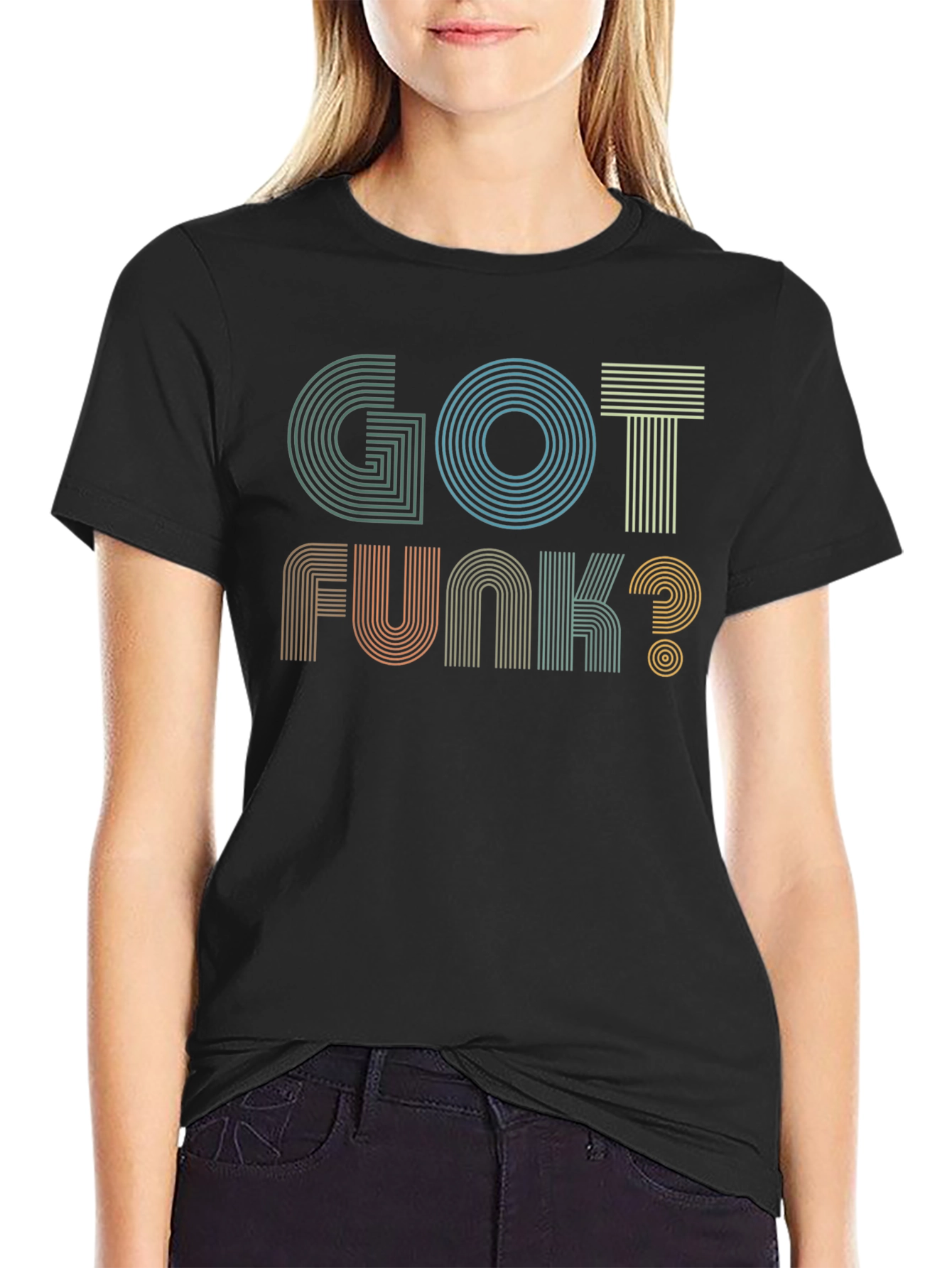 Black Got Funk? Graphic Tee - Retro Style T-Shirt view 2