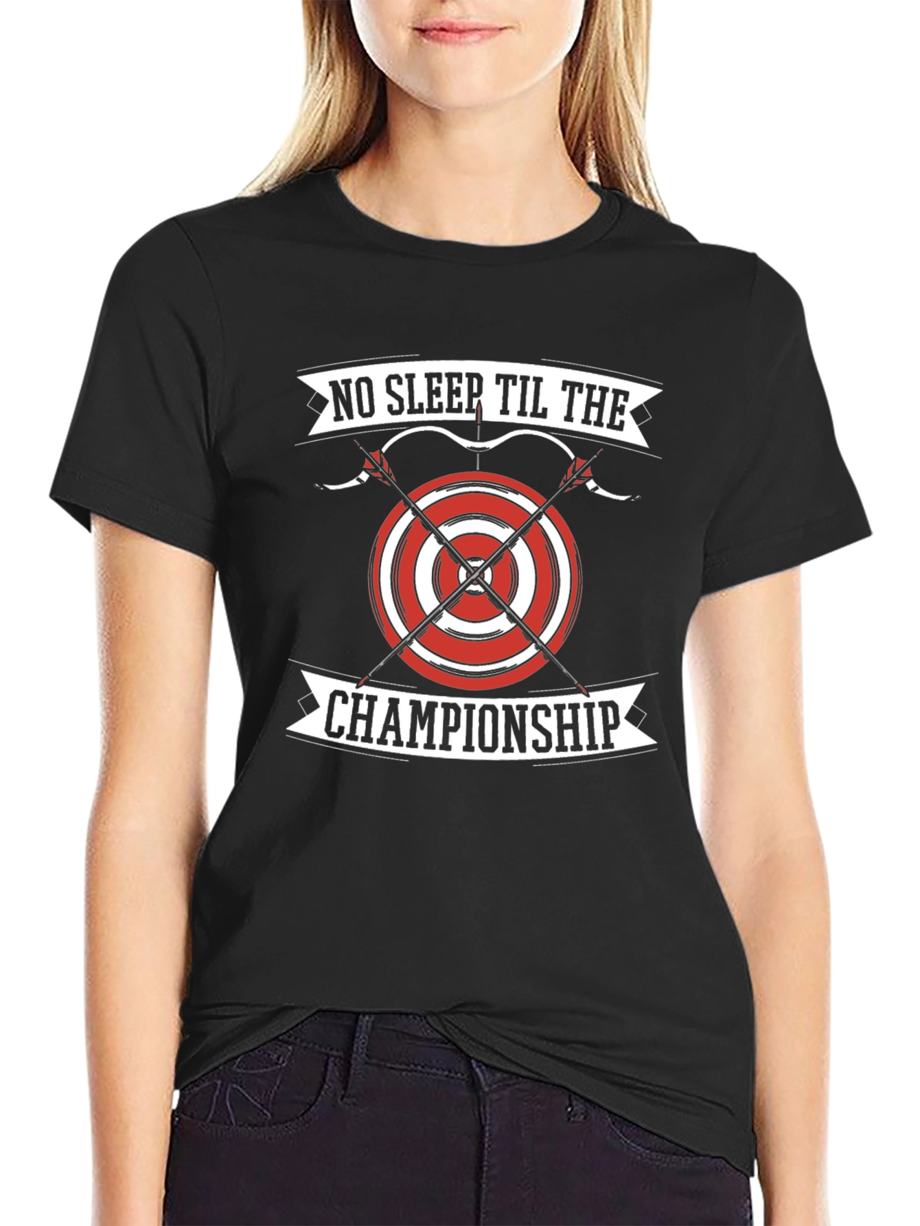 Black Archery Championship T-Shirt view 2