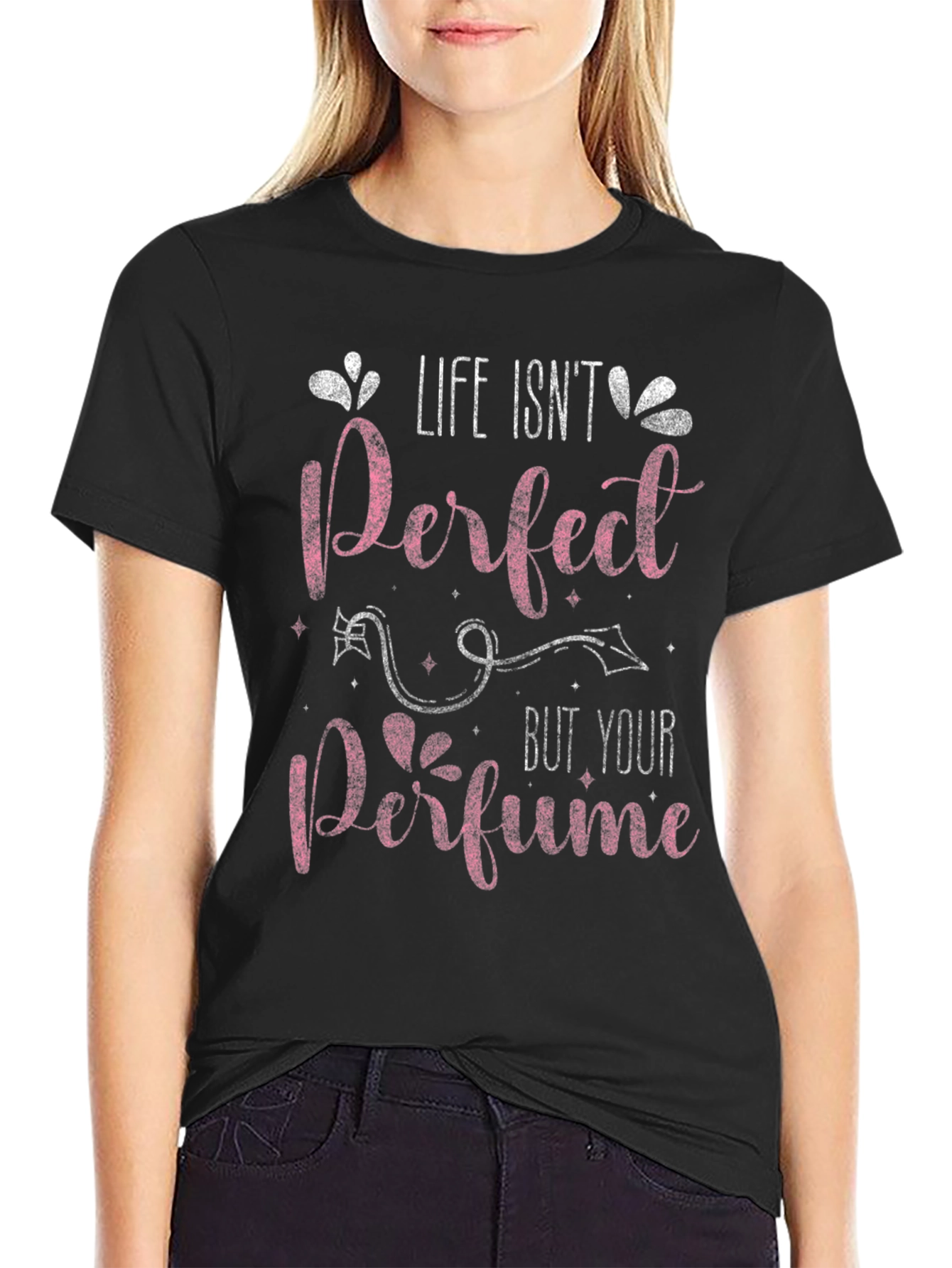 Black Life Isn't Perfect Perfume T-Shirt view 2