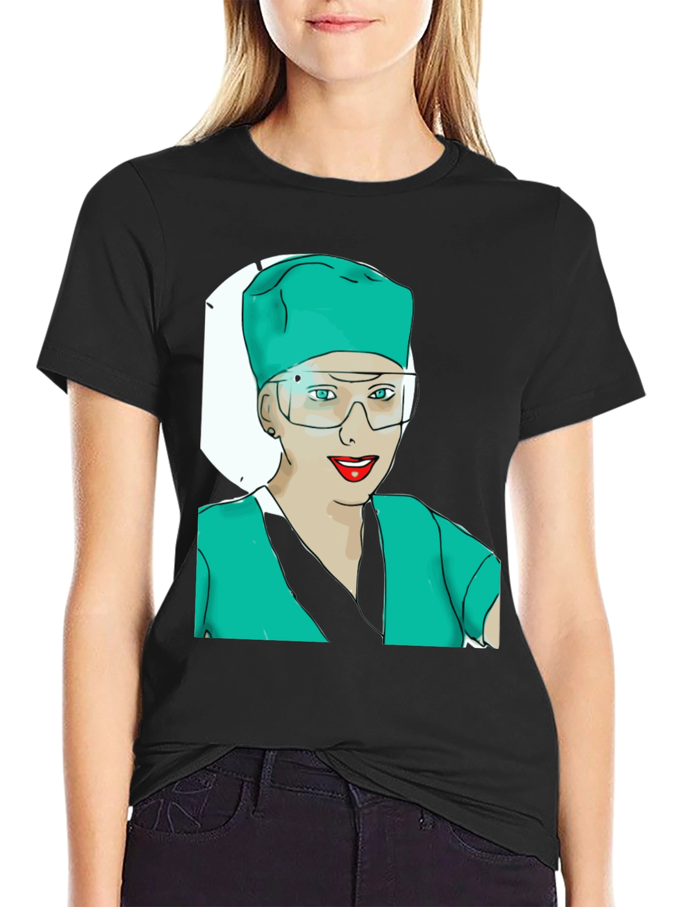 Surgeon Graphic Tee - Black Cotton T-Shirt - 2