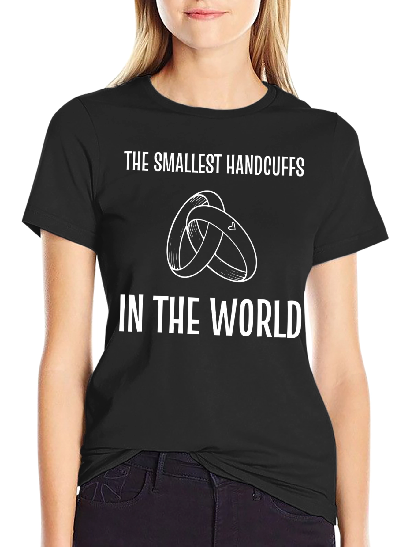 Smallest Handcuffs T-Shirt - Funny Marriage Tee - 2