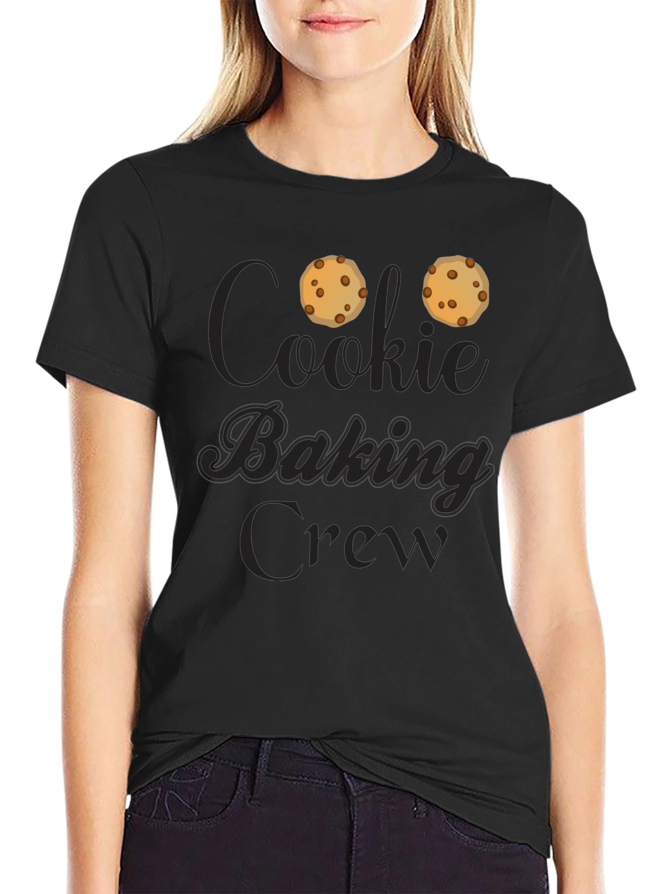 Black Cookie Baking Crew Black T-Shirt view 2