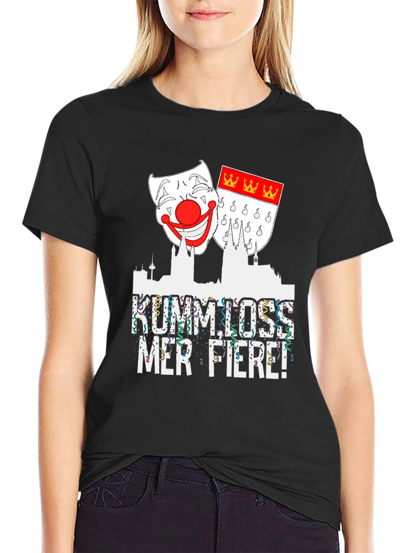 Black Kumm Loss Merfiere Black T-Shirt view 2