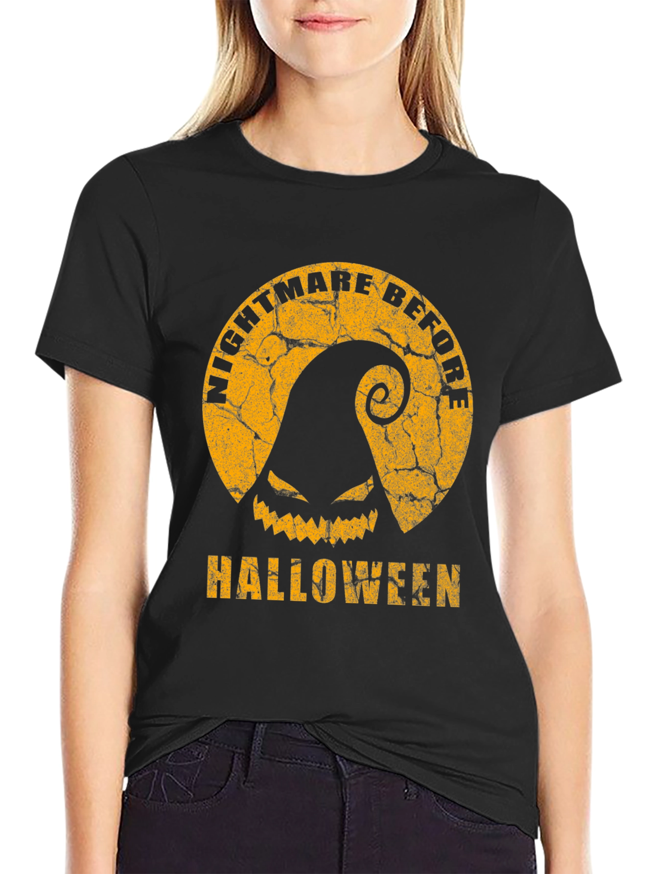 Black Nightmare Before Halloween Graphic Tee view 2