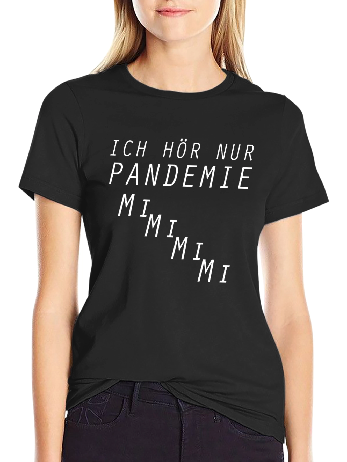 Black Pandemic Mimi Funny Graphic Tee Shirt view 2