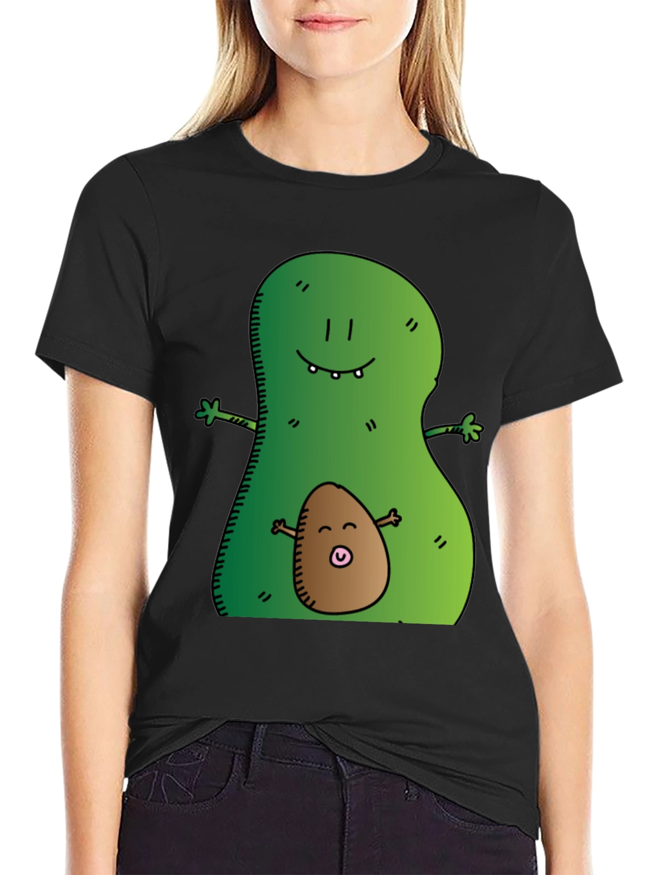 Black Avocado Mama & Baby Graphic Tee - Black view 2