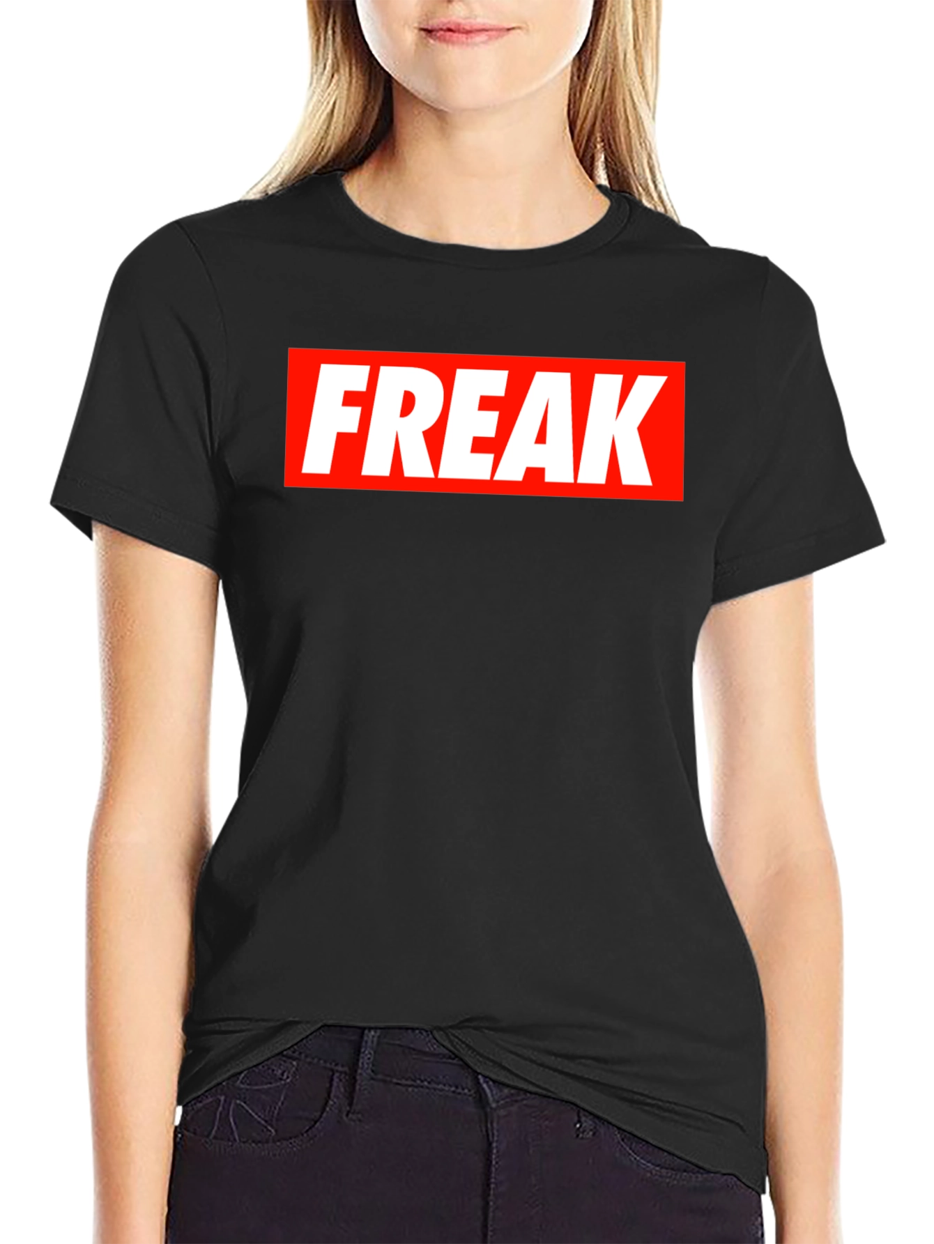 Black Freak Graphic Tee - Bold Statement T-Shirt view 2