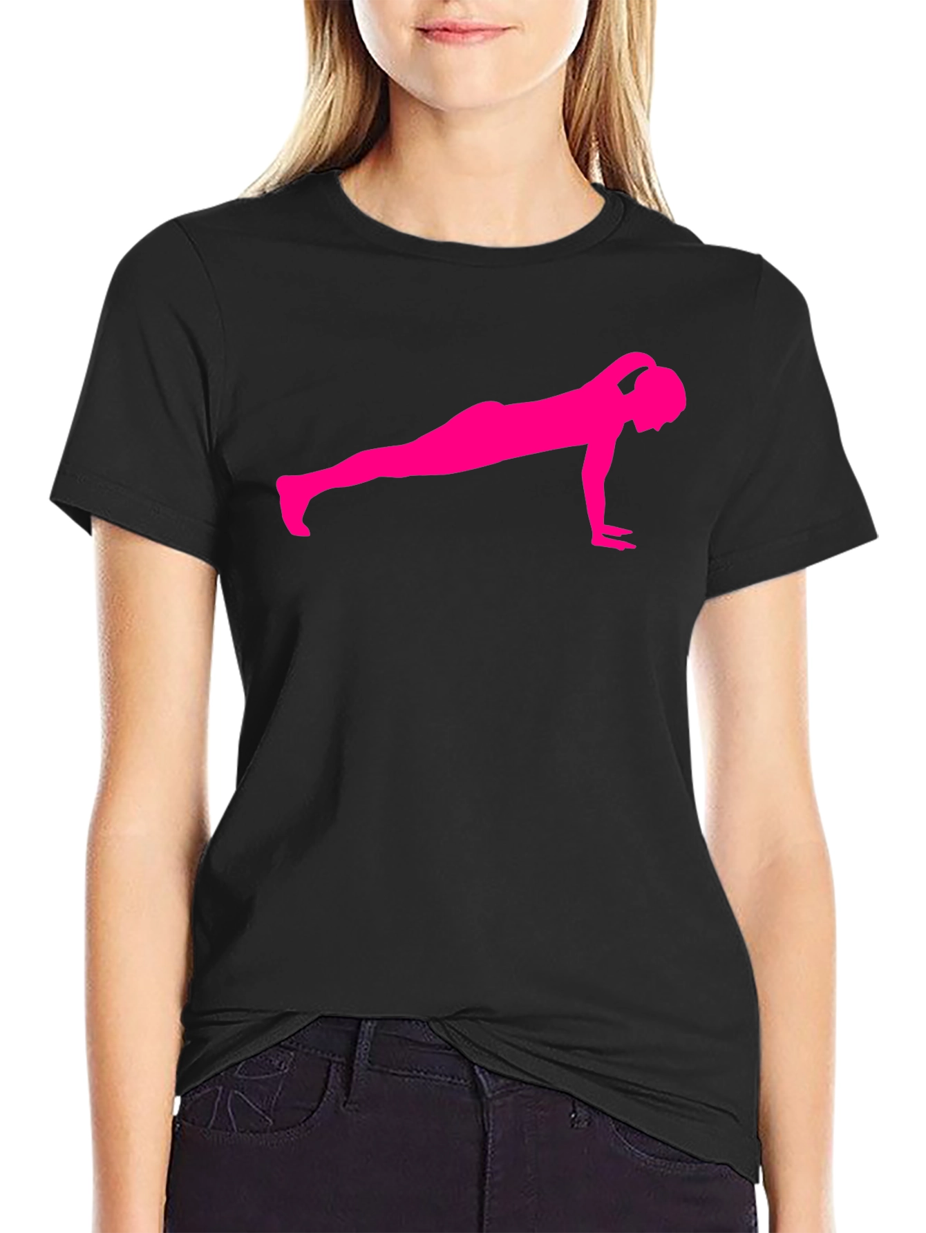 Black Workout Silhouette T-Shirt view 2