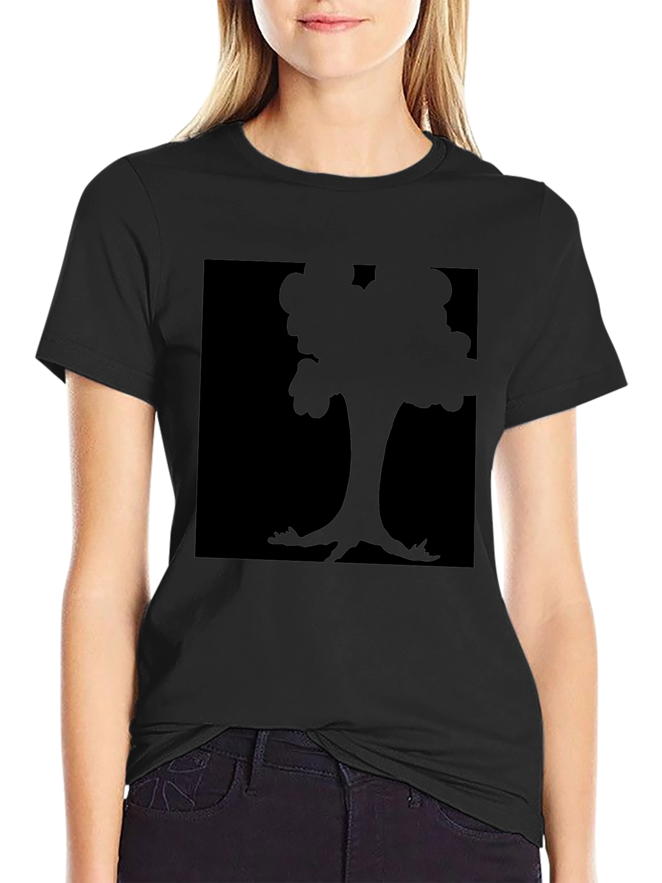 Black Black Tree Graphic Tee - Stylish and Comfortable view 2