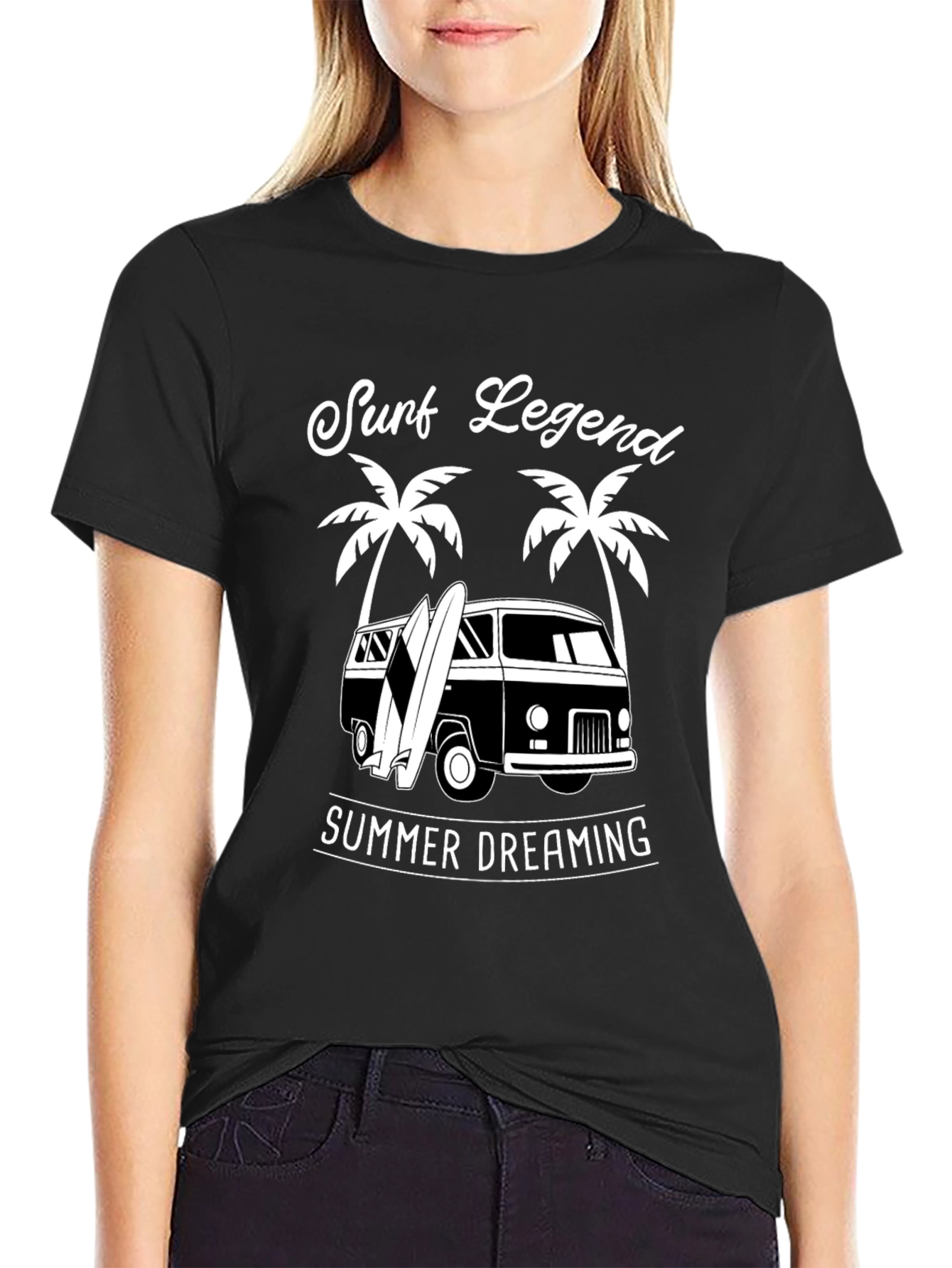 Black Surf Legend Summer Dreaming T-Shirt view 2