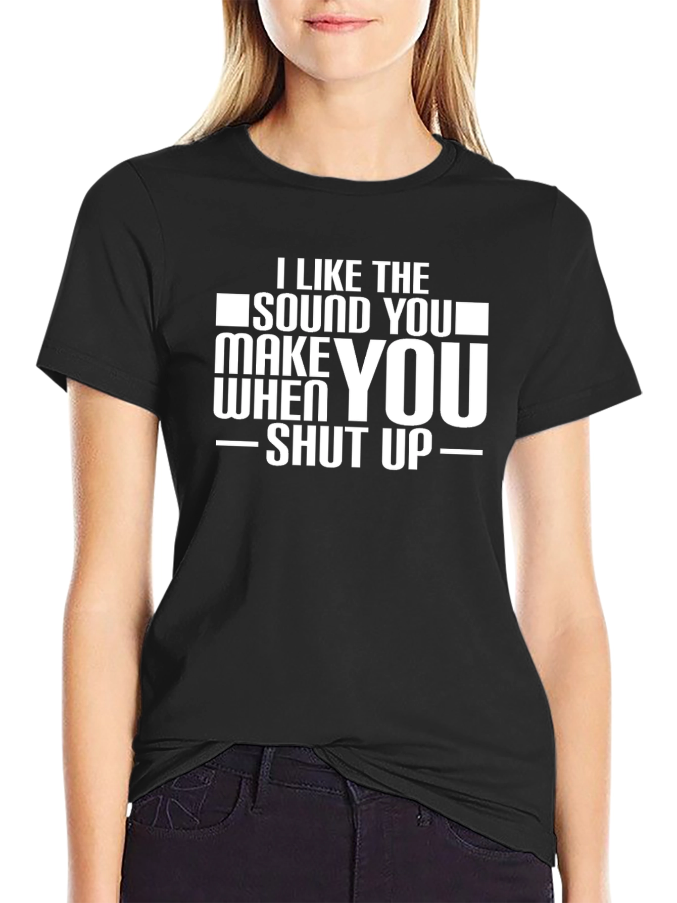 Black Funny Graphic Tee: I Like the Sound You Make view 2