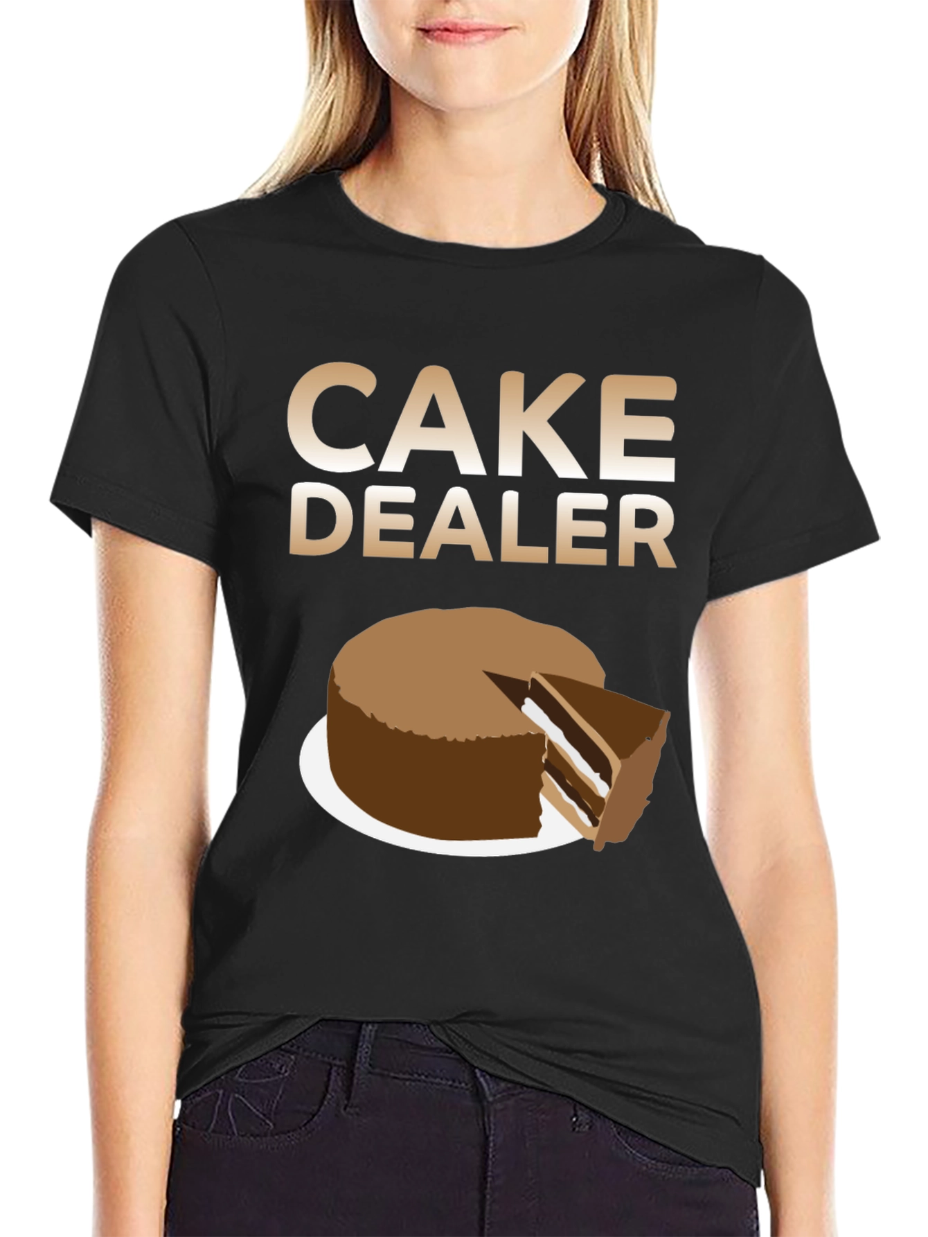 Black Cake Dealer Graphic T-Shirt view 2