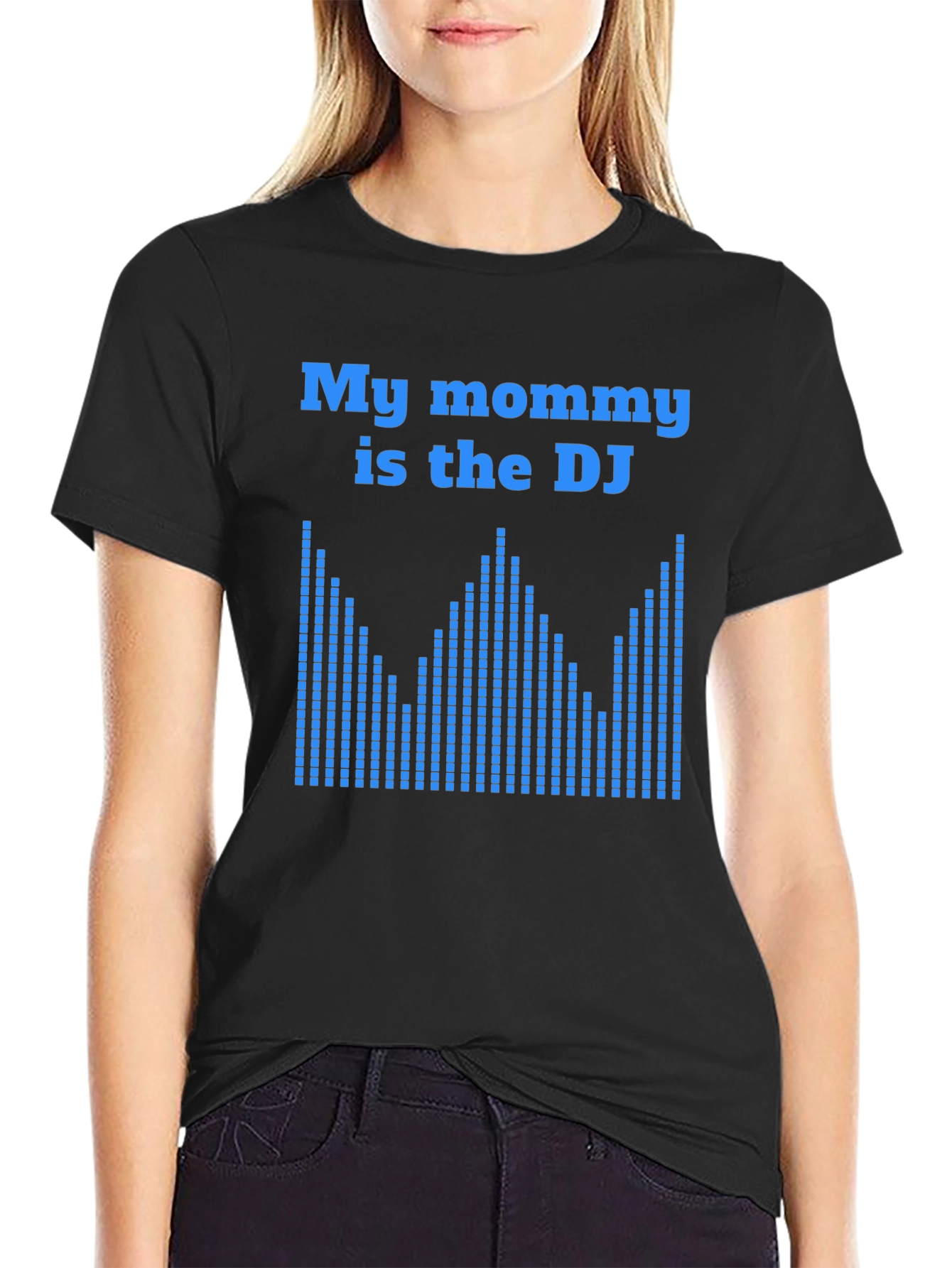 Black My Mommy is the DJ Graphic T-Shirt view 2