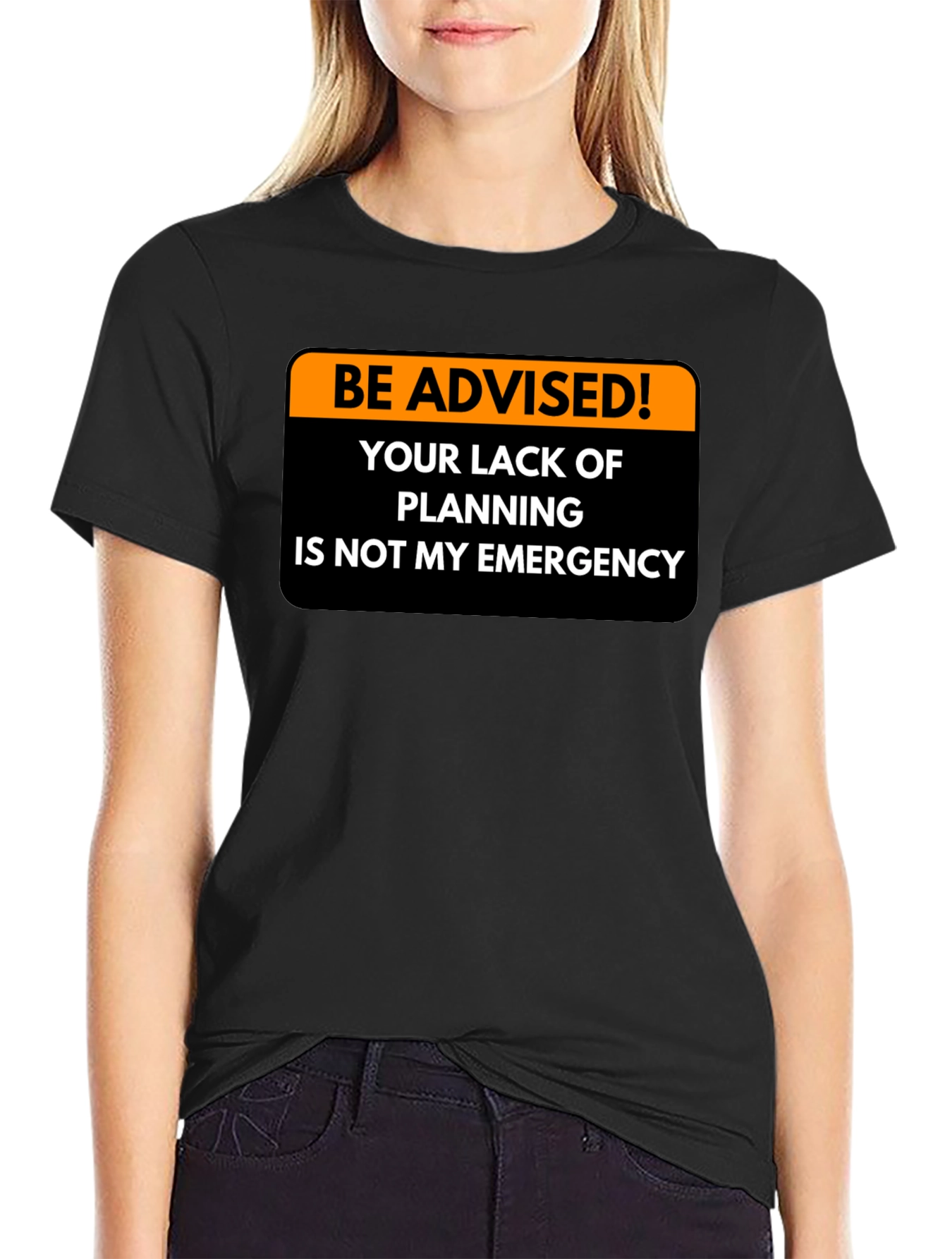 Black Be Advised T-Shirt - Planning Failure view 2