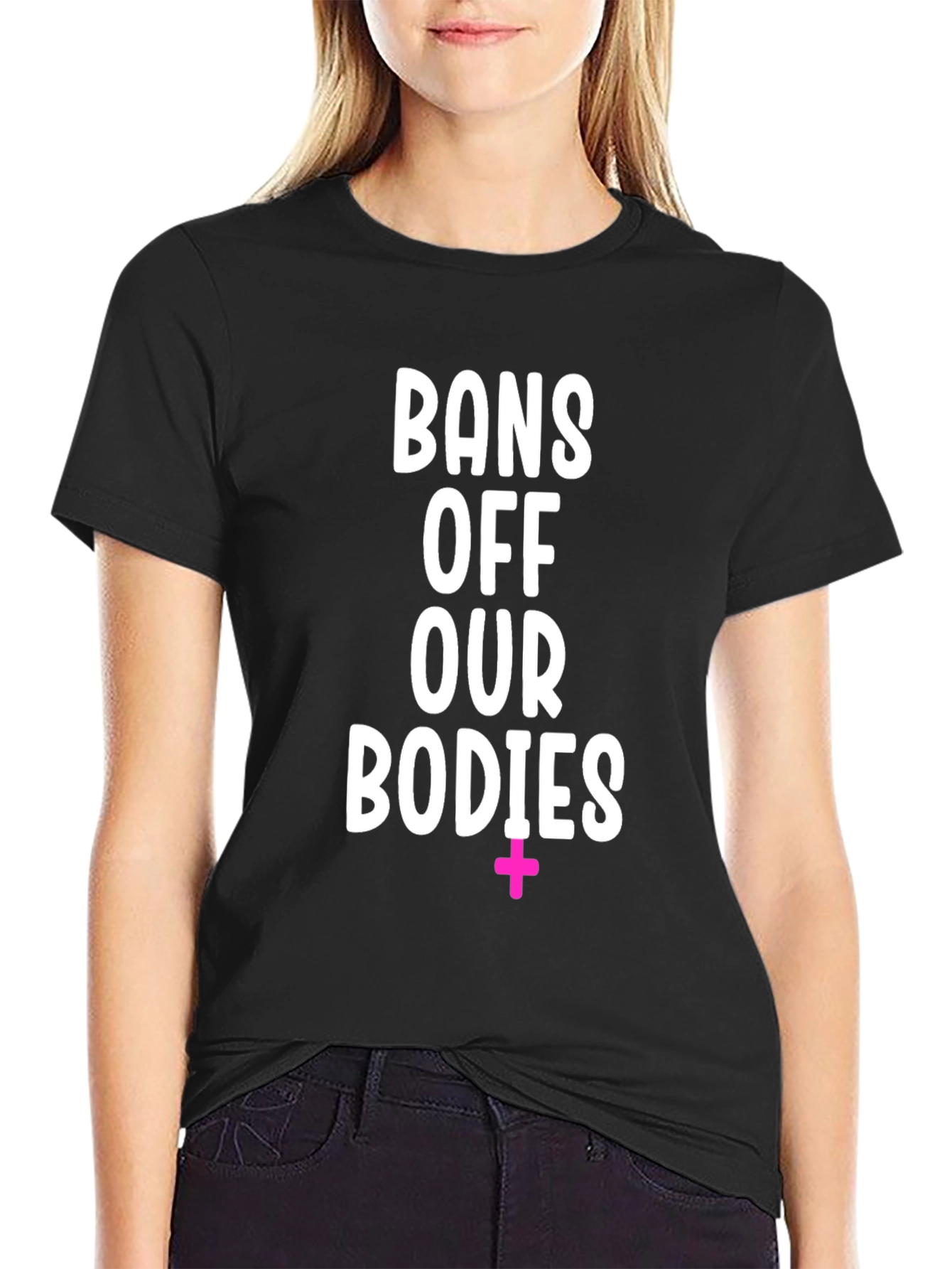 Black Bans Off Our Bodies Graphic Tee view 2